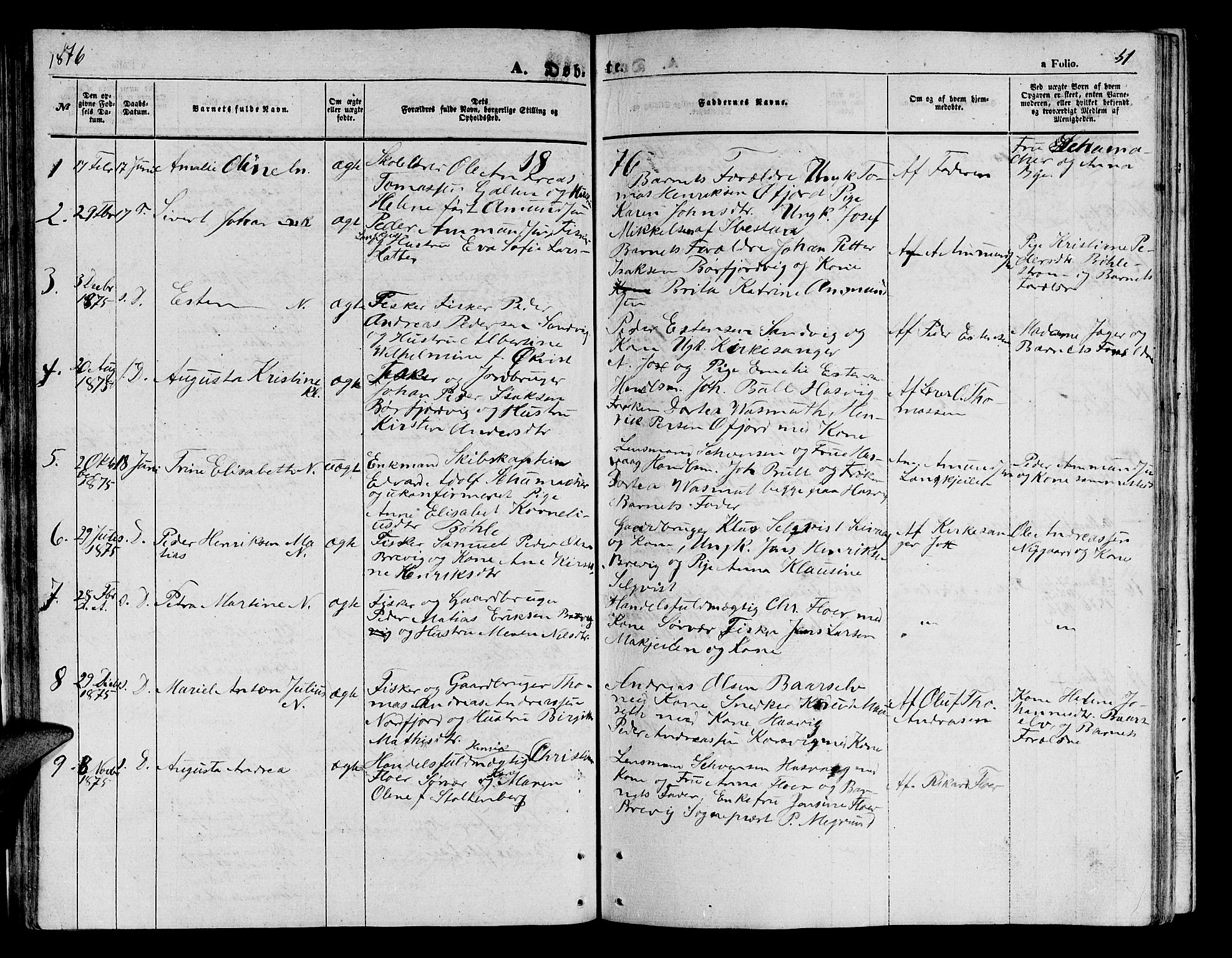 Loppa sokneprestkontor, SATØ/S-1339/H/Hb/L0003klokker: Parish register (copy) no. 3, 1853-1880, p. 51