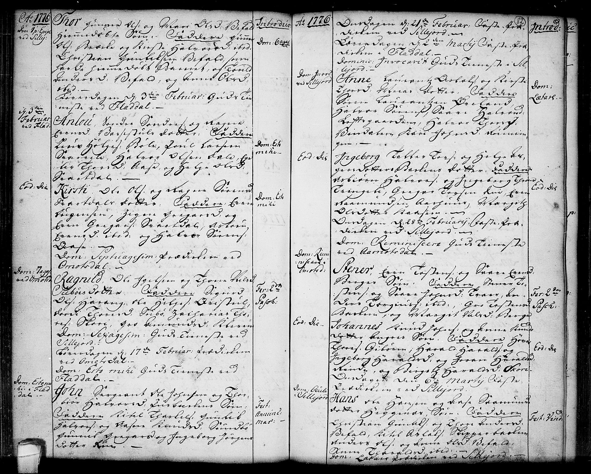 Seljord kirkebøker, SAKO/A-20/F/Fa/L0007: Parish register (official) no. I 7, 1755-1800, p. 82