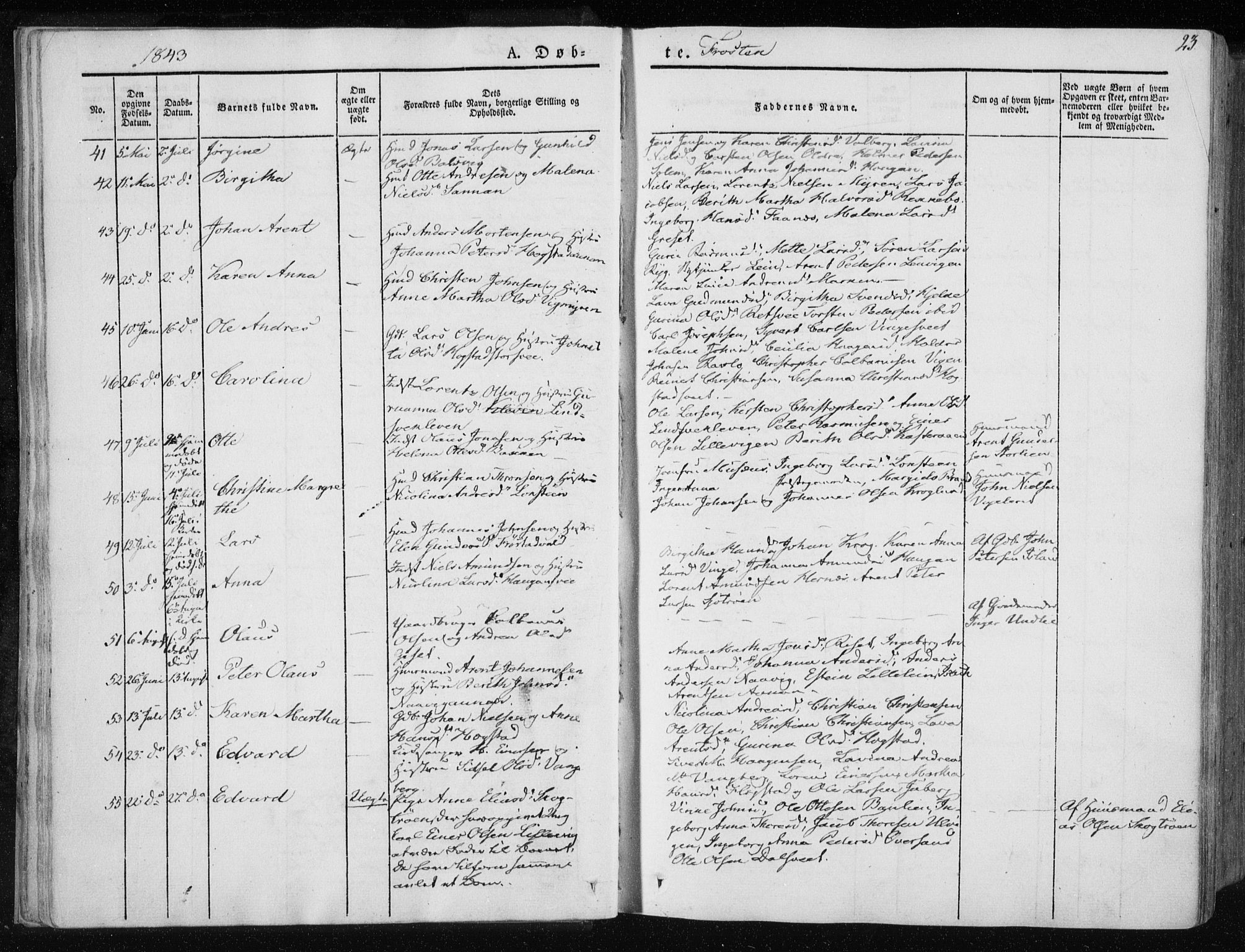 Ministerialprotokoller, klokkerbøker og fødselsregistre - Nord-Trøndelag, SAT/A-1458/713/L0115: Parish register (official) no. 713A06, 1838-1851, p. 23