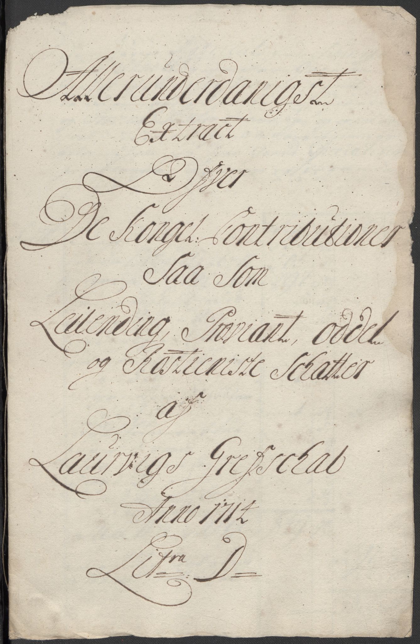 Rentekammeret inntil 1814, Reviderte regnskaper, Fogderegnskap, AV/RA-EA-4092/R33/L1986: Fogderegnskap Larvik grevskap, 1714-1715, p. 144