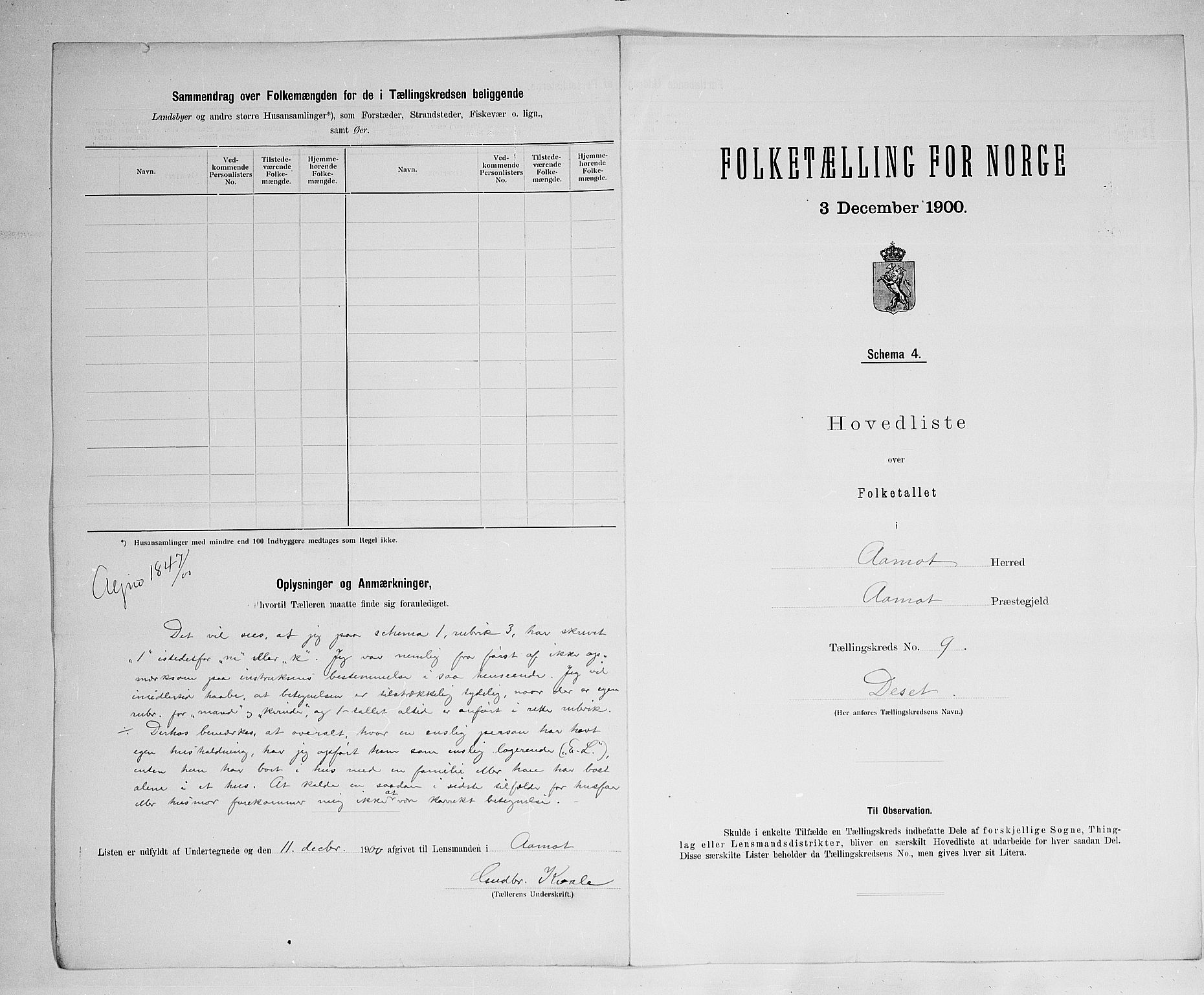 SAH, 1900 census for Åmot, 1900, p. 37