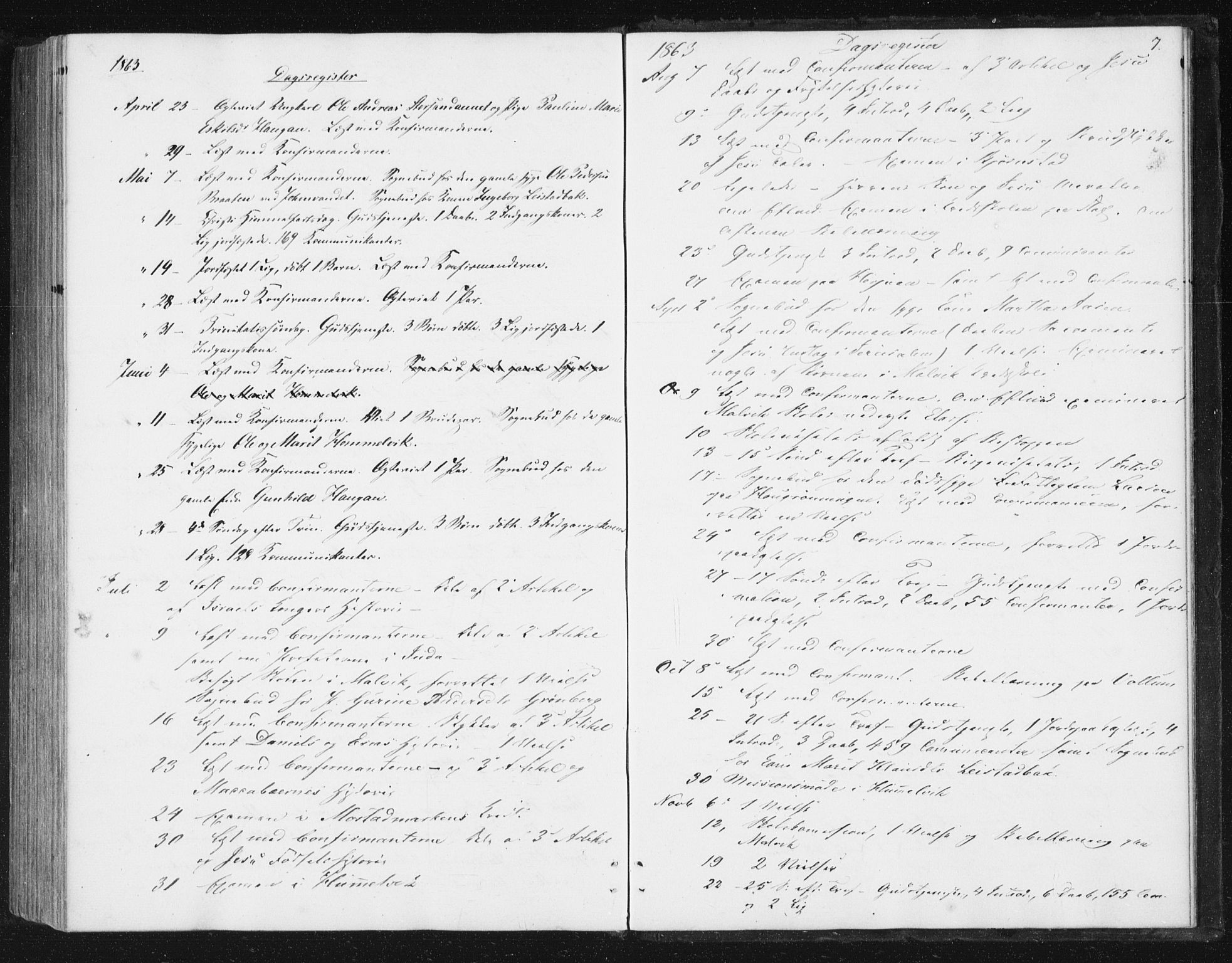 Ministerialprotokoller, klokkerbøker og fødselsregistre - Sør-Trøndelag, SAT/A-1456/616/L0408: Parish register (official) no. 616A05, 1857-1865, p. 7