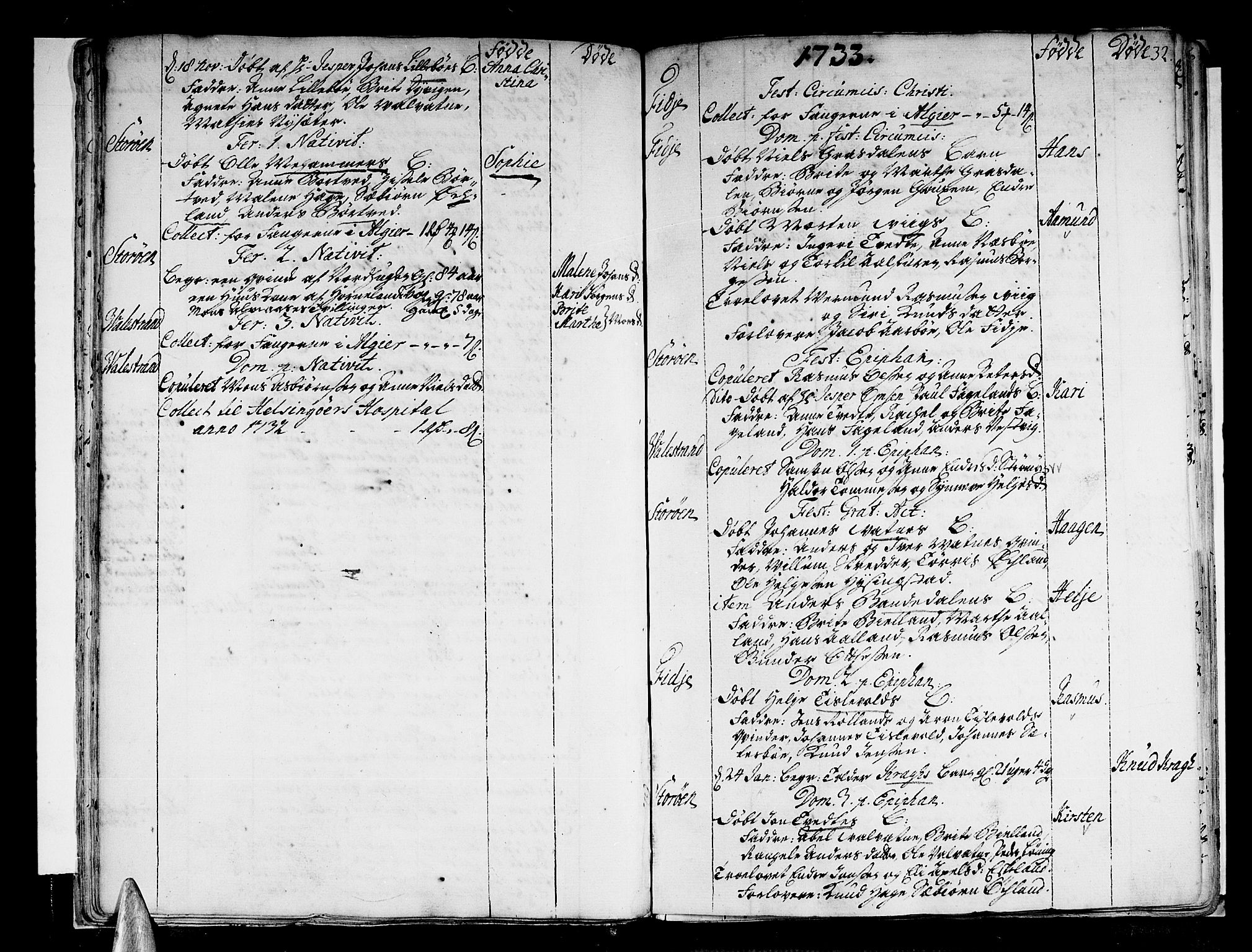 Stord sokneprestembete, SAB/A-78201/H/Haa: Parish register (official) no. A 1, 1725-1744, p. 32