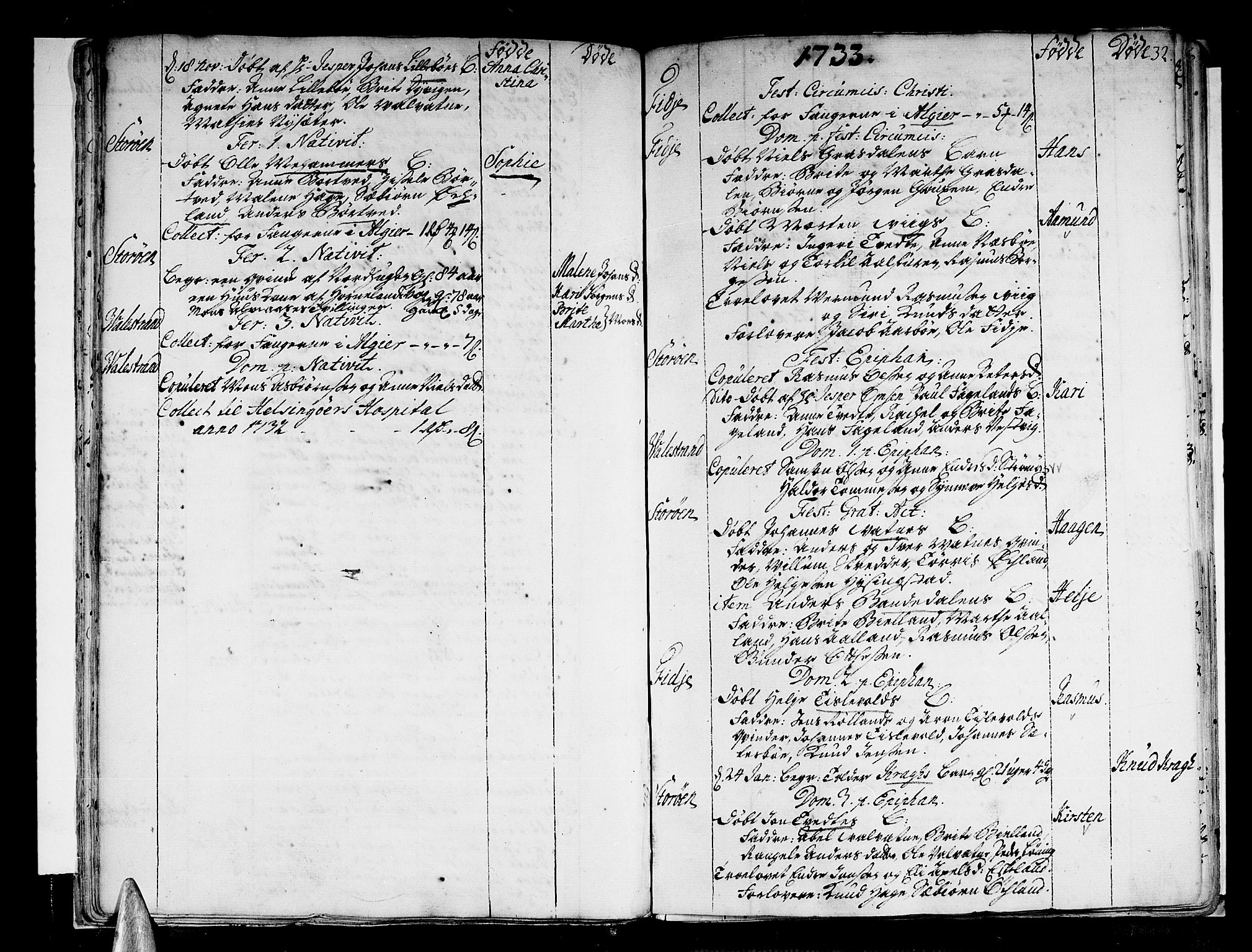 Stord sokneprestembete, AV/SAB-A-78201/H/Haa: Parish register (official) no. A 1, 1725-1744, p. 32