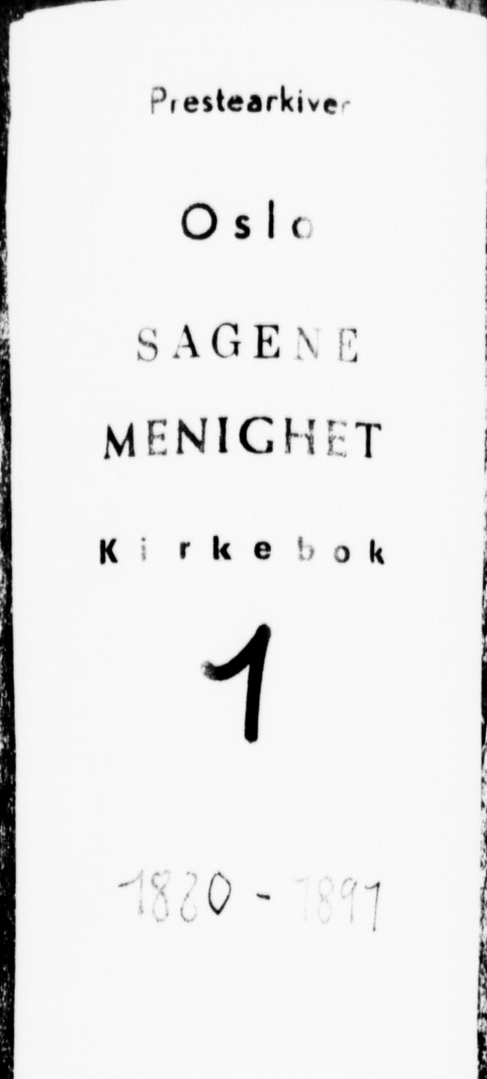 Sagene prestekontor Kirkebøker, SAO/A-10796/G/L0001: Parish register (copy) no. 1, 1880-1891