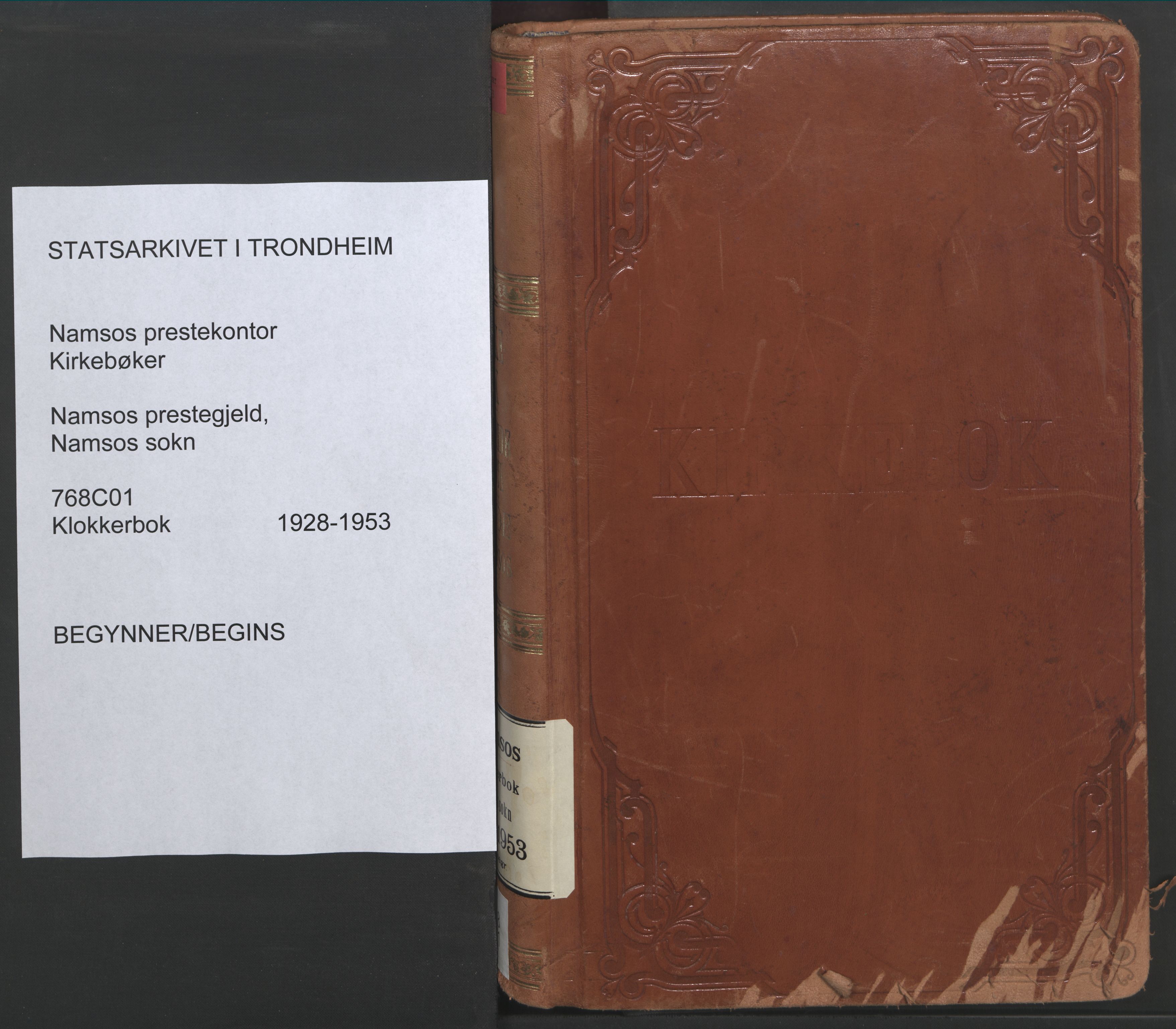 Ministerialprotokoller, klokkerbøker og fødselsregistre - Nord-Trøndelag, AV/SAT-A-1458/768/L0583: Parish register (copy) no. 768C01, 1928-1953