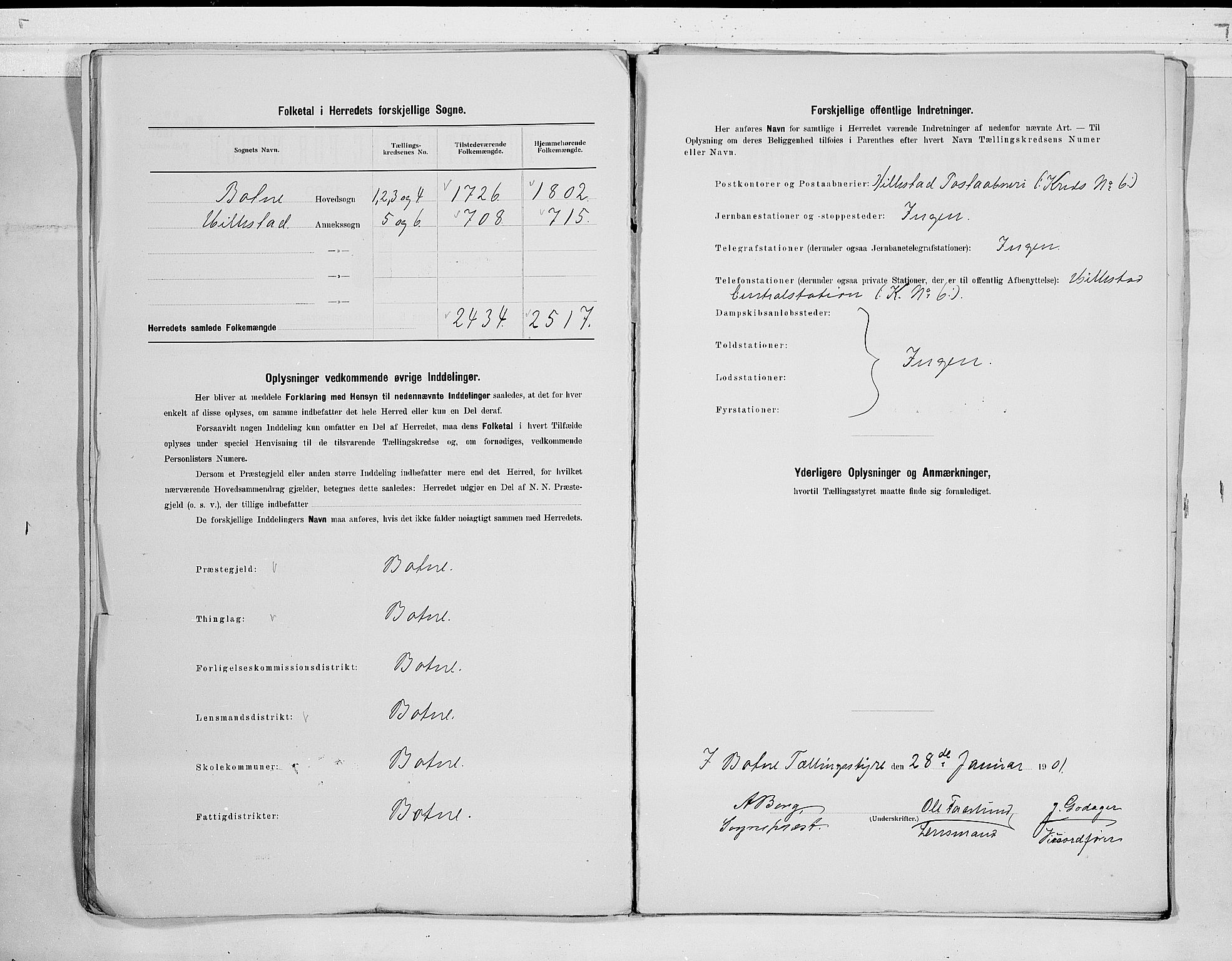 RA, 1900 census for Botne, 1900, p. 3