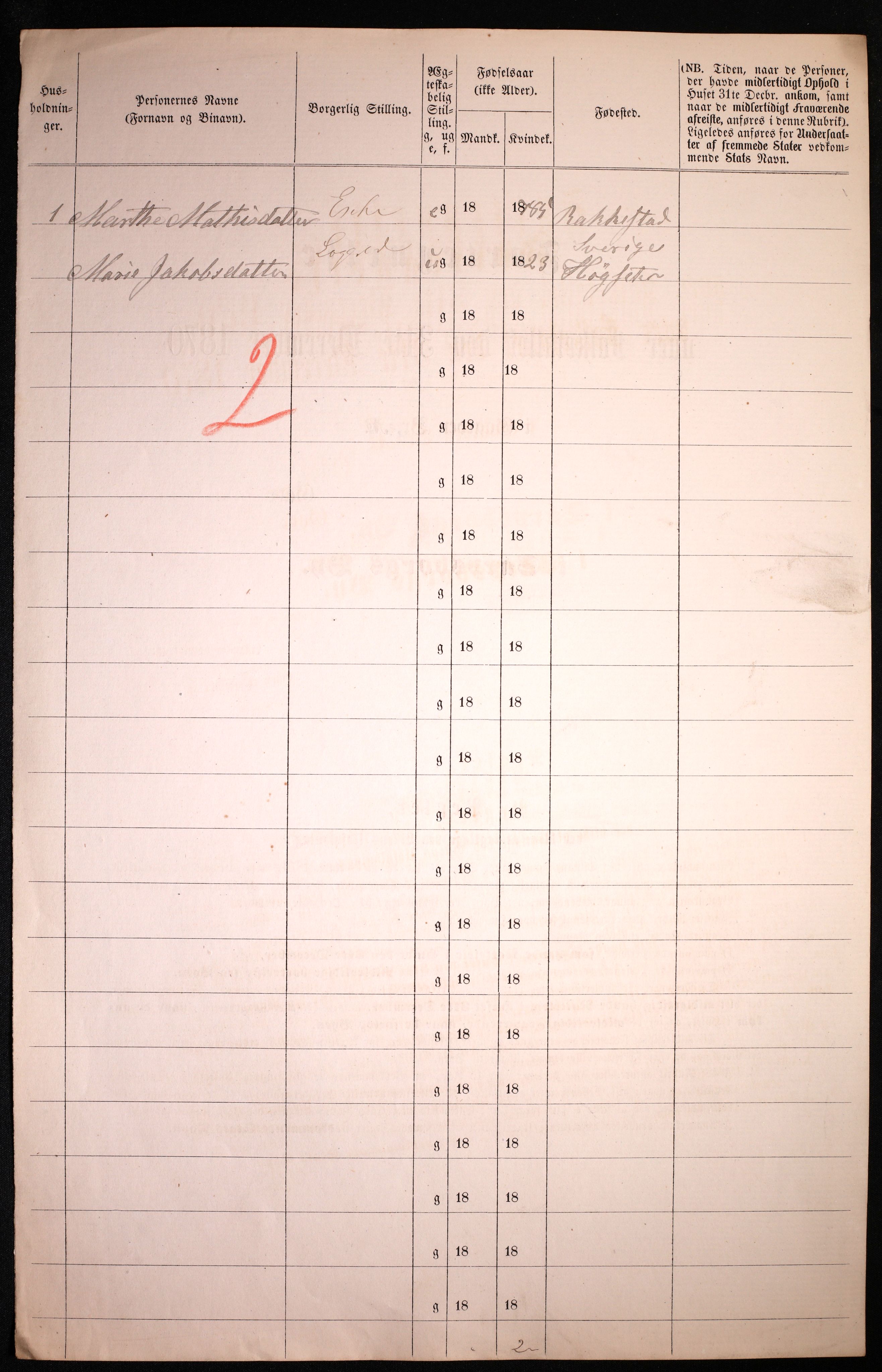 RA, 1870 census for 0102 Sarpsborg, 1870, p. 290