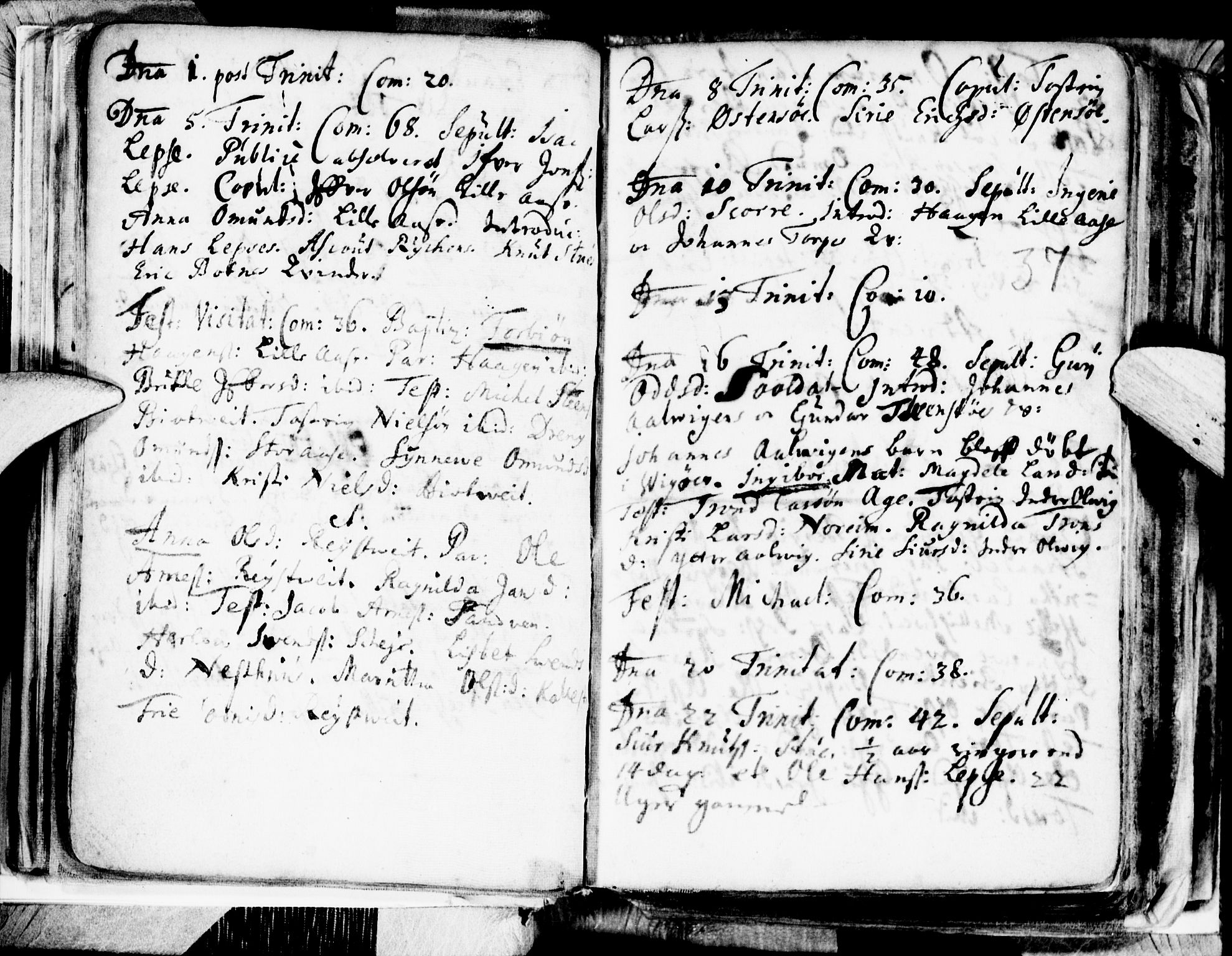 Kvam sokneprestembete, AV/SAB-A-76201/H/Haa: Parish register (official) no. A 1, 1690-1741, p. 37