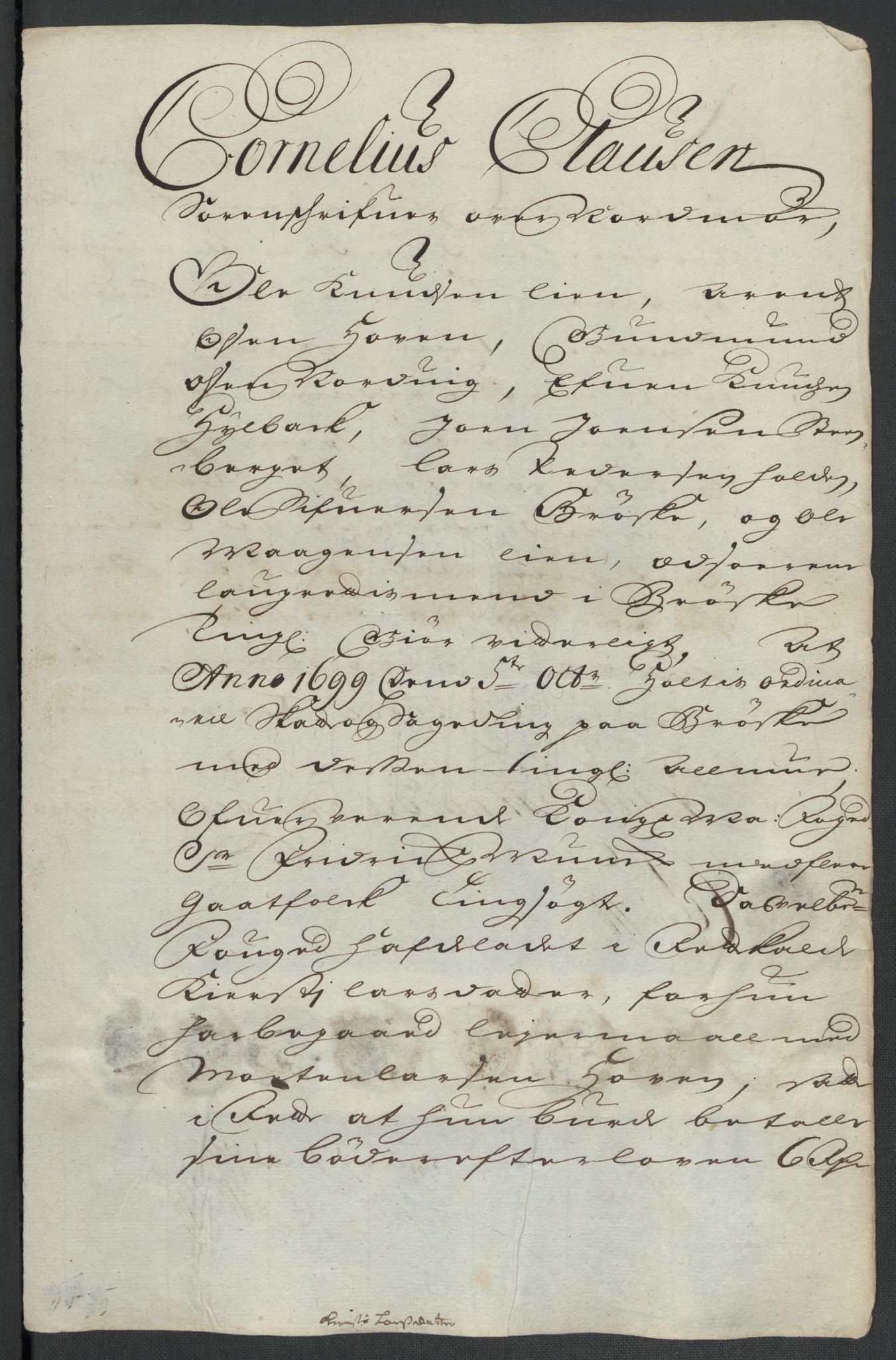 Rentekammeret inntil 1814, Reviderte regnskaper, Fogderegnskap, AV/RA-EA-4092/R56/L3738: Fogderegnskap Nordmøre, 1699, p. 105