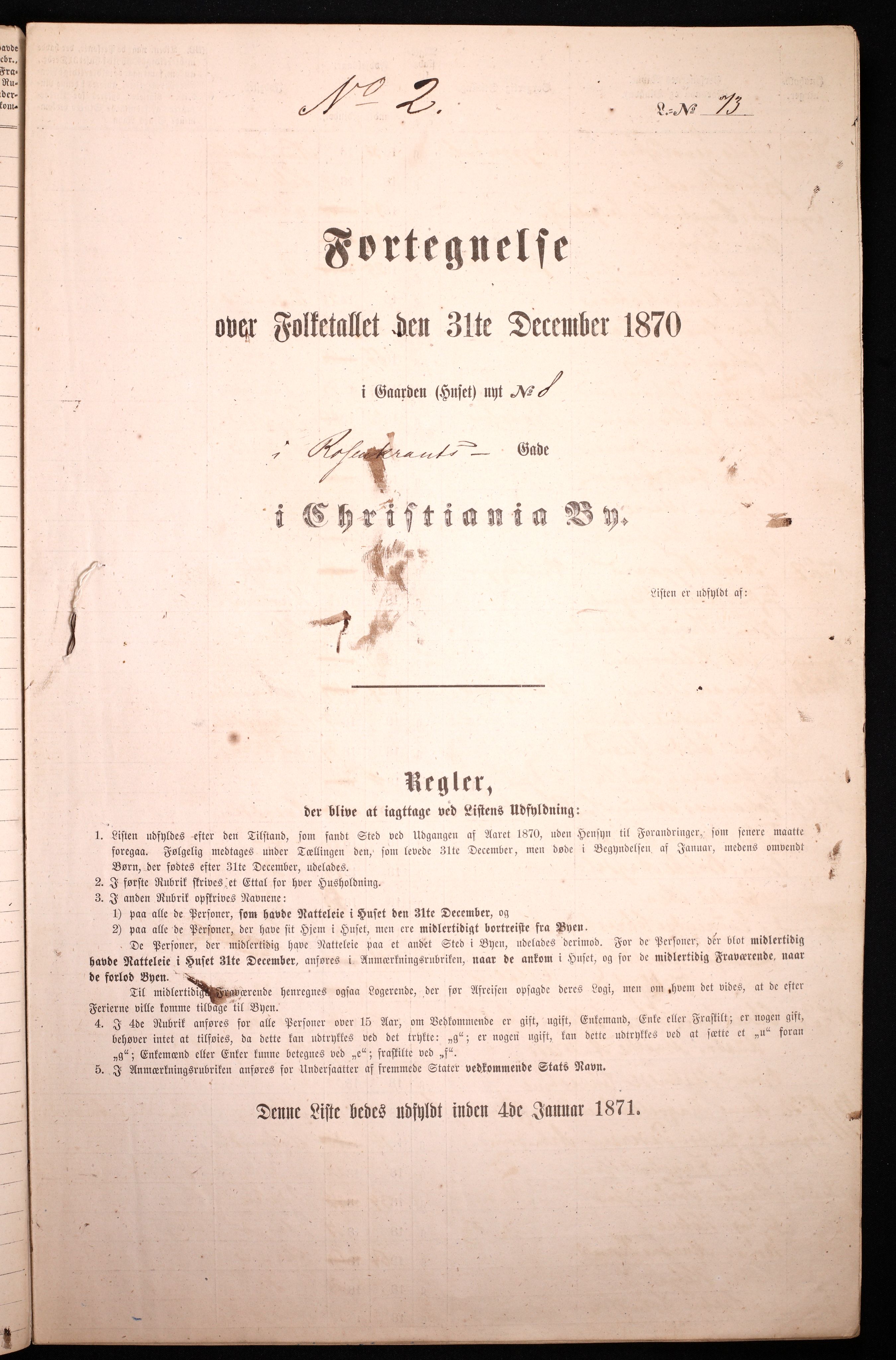 RA, 1870 census for 0301 Kristiania, 1870, p. 2885