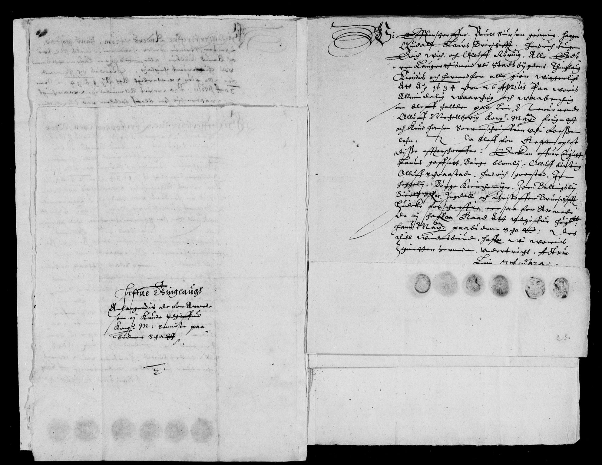 Rentekammeret inntil 1814, Reviderte regnskaper, Lensregnskaper, RA/EA-5023/R/Rb/Rbw/L0053: Trondheim len, 1633-1634