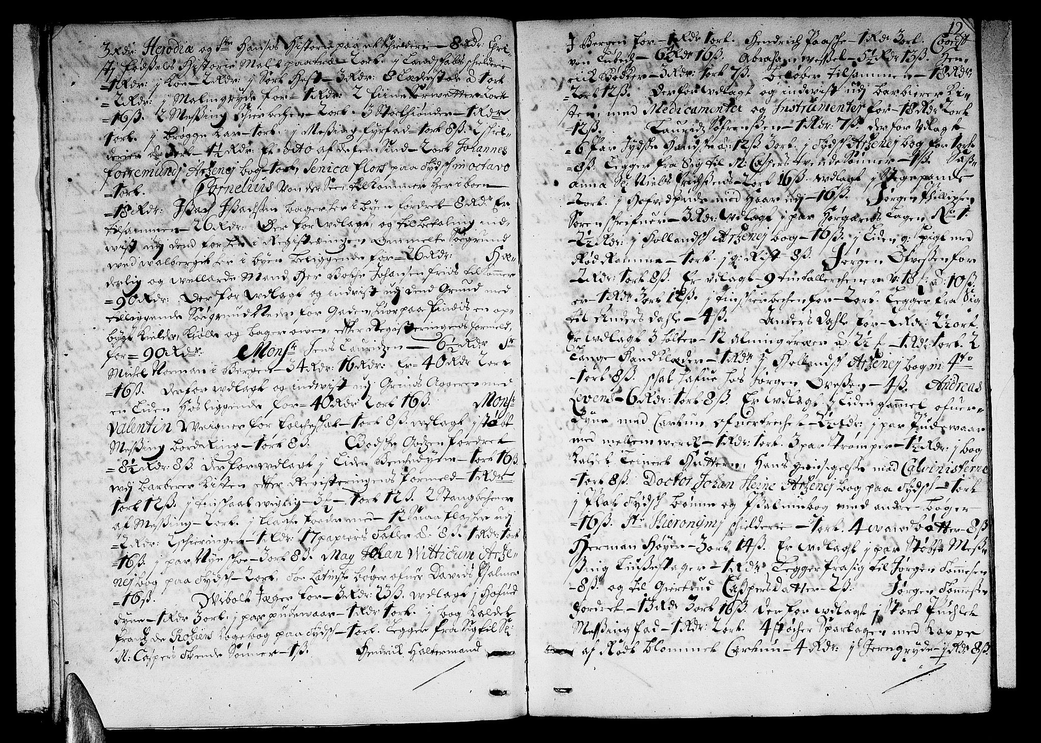 Stavanger byfogd, AV/SAST-A-101408/001/5/50/503BB/L0003: Skifteprotokoll, 1695-1707, p. 11b-12a