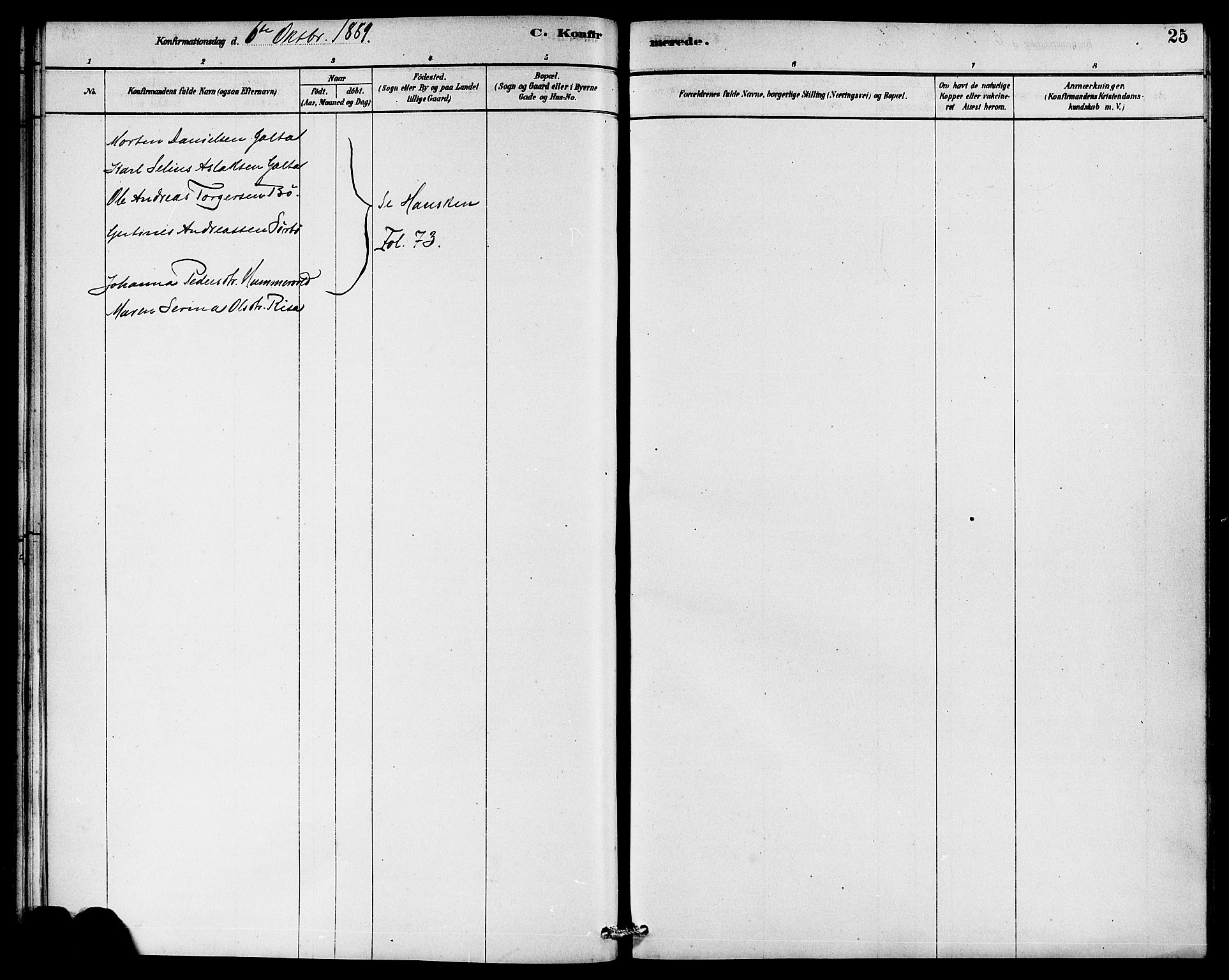 Rennesøy sokneprestkontor, SAST/A -101827/H/Ha/Haa/L0008: Parish register (official) no. A 8, 1878-1890, p. 25