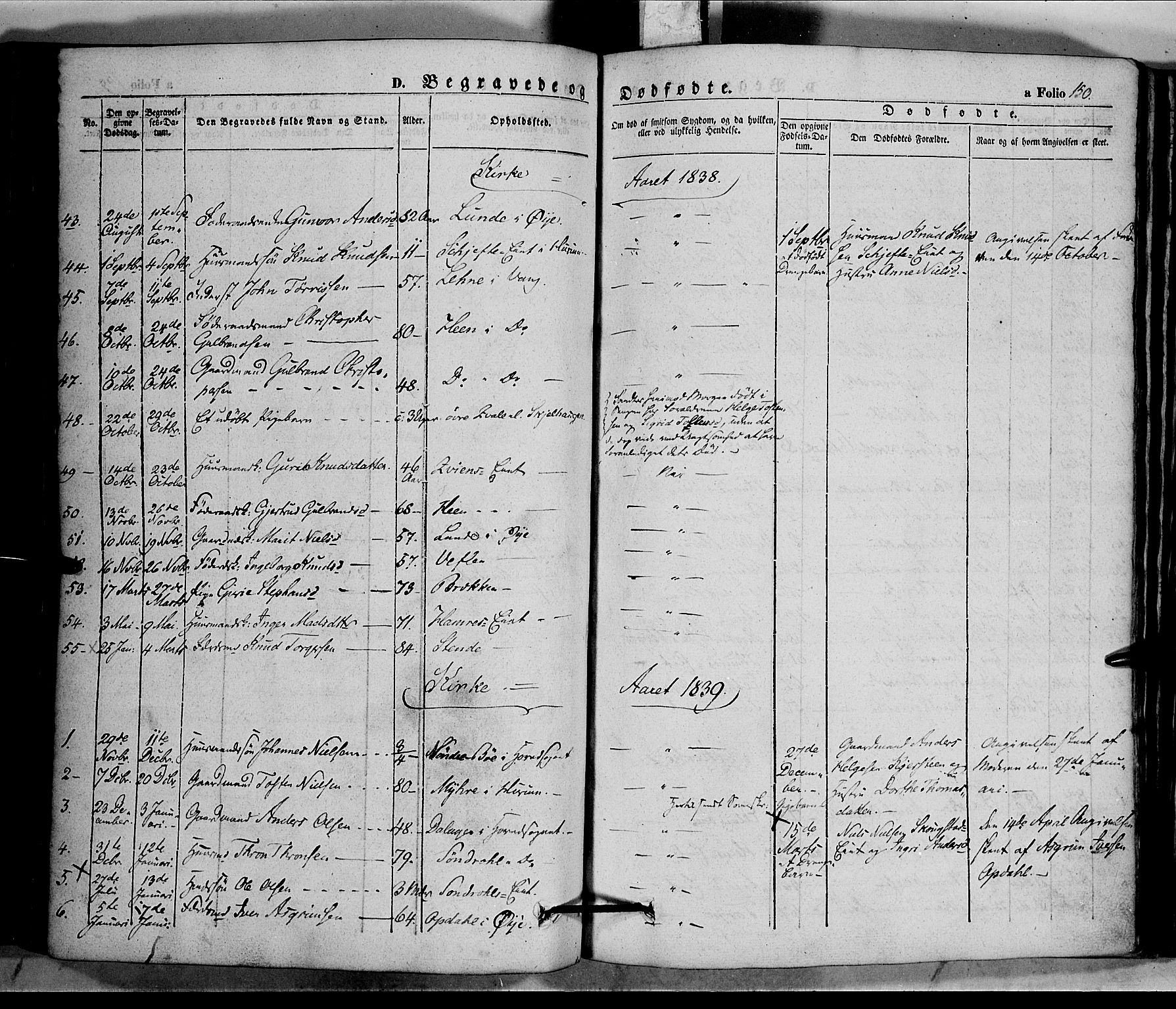 Vang prestekontor, Valdres, SAH/PREST-140/H/Ha/L0005: Parish register (official) no. 5, 1831-1845, p. 150