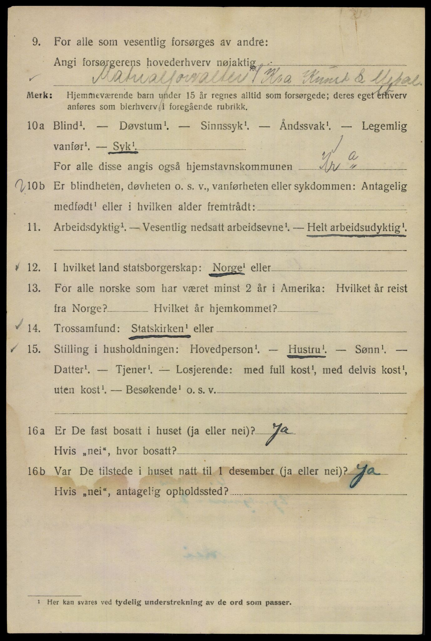 SAO, 1920 census for Kristiania, 1920, p. 209864