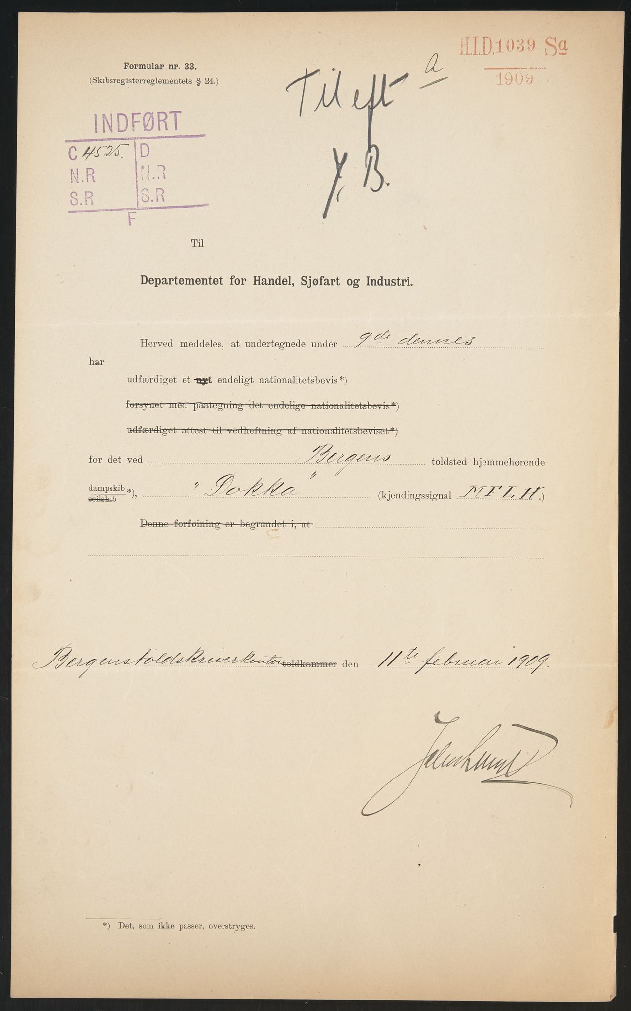 Sjøfartsdirektoratet med forløpere, skipsmapper slettede skip, AV/RA-S-4998/F/Fa/L0245: --, 1876-1919, p. 219