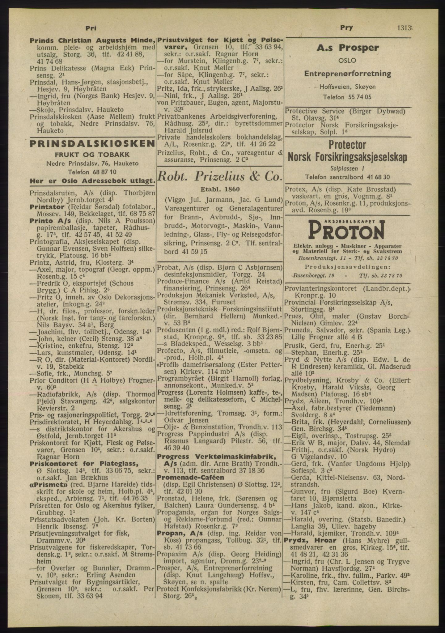 Kristiania/Oslo adressebok, PUBL/-, 1955, p. 1313