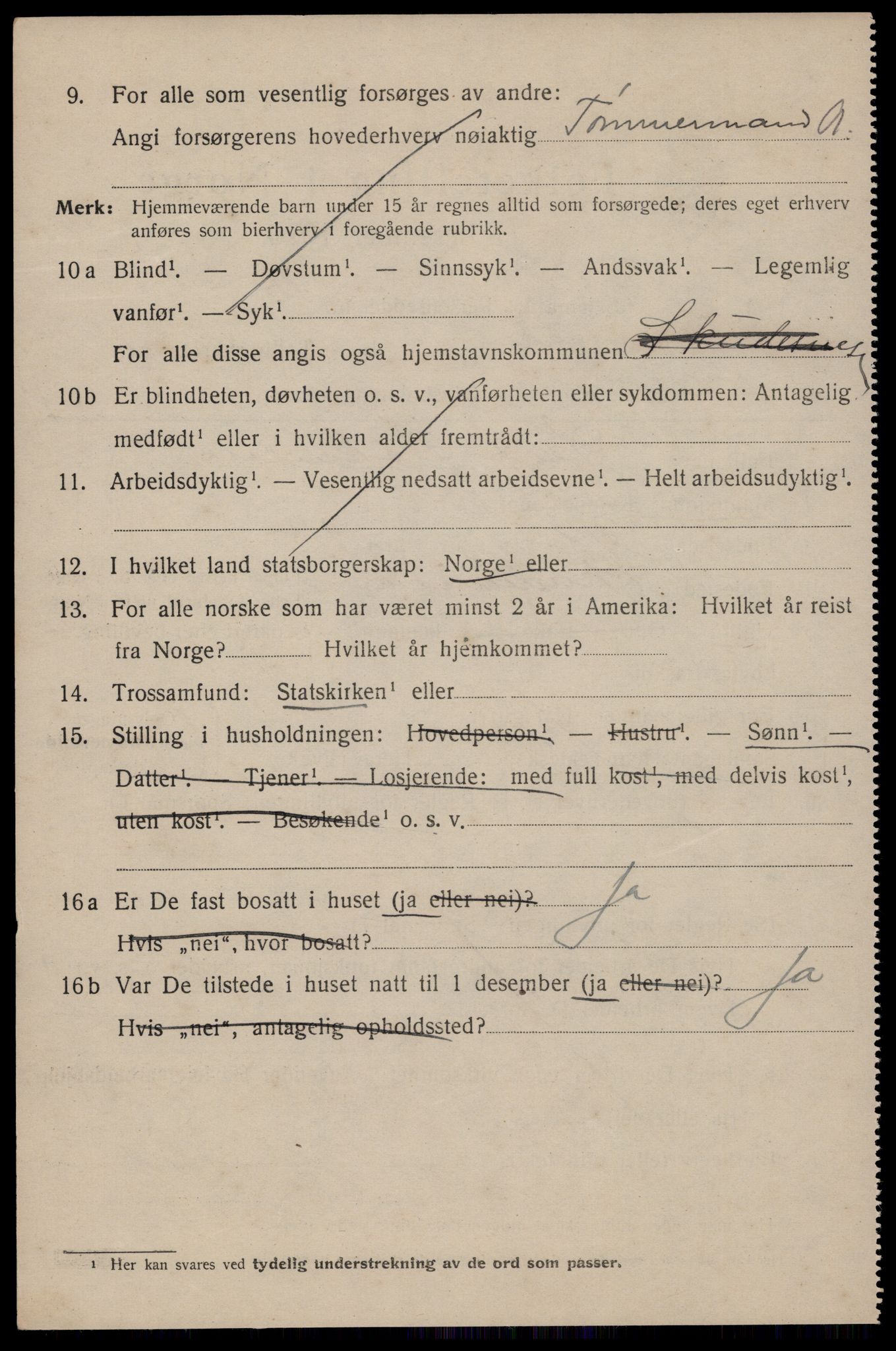 SAST, 1920 census for Skudeneshavn, 1920, p. 1397