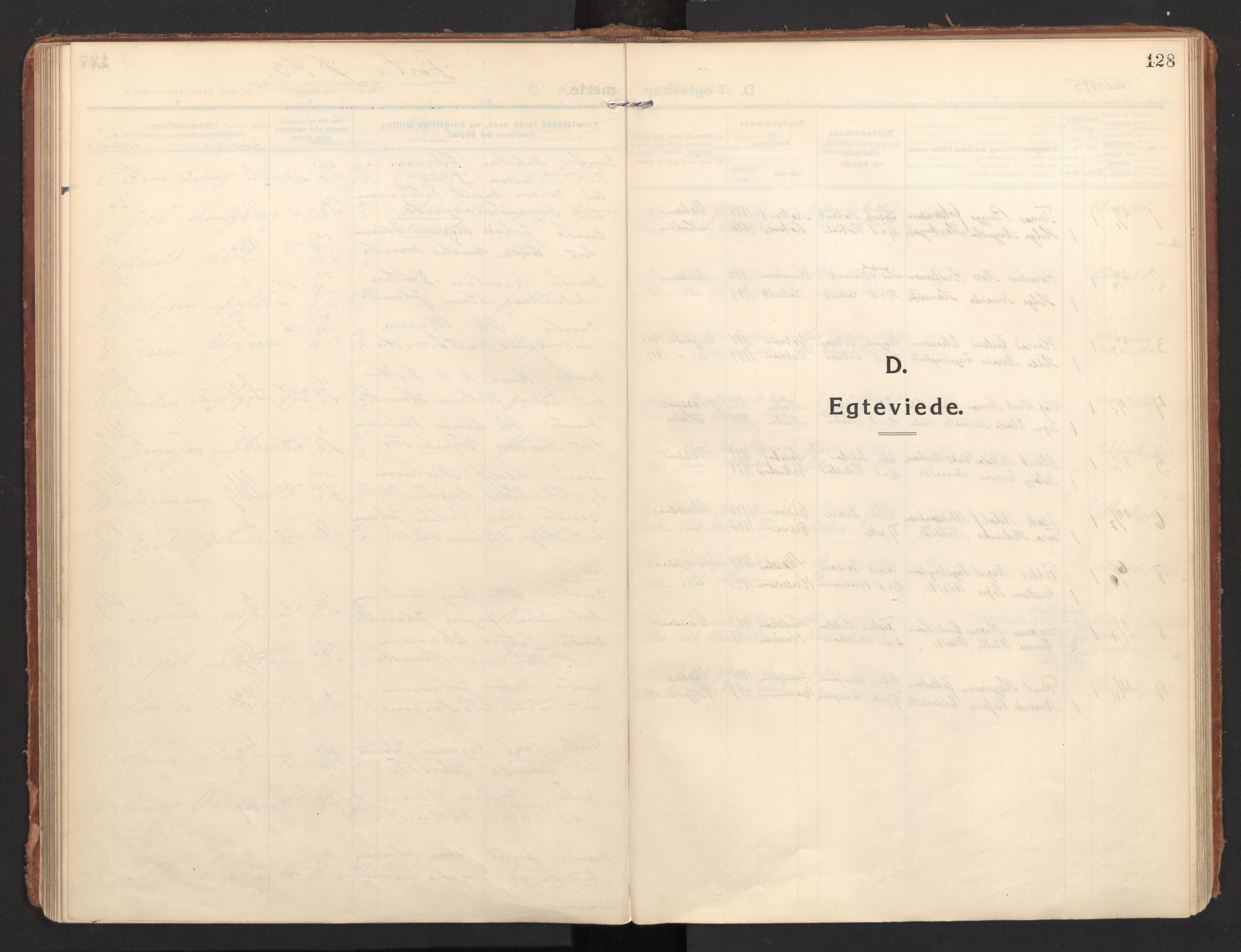 Ministerialprotokoller, klokkerbøker og fødselsregistre - Nordland, SAT/A-1459/810/L0156: Parish register (official) no. 810A15, 1915-1930, p. 128