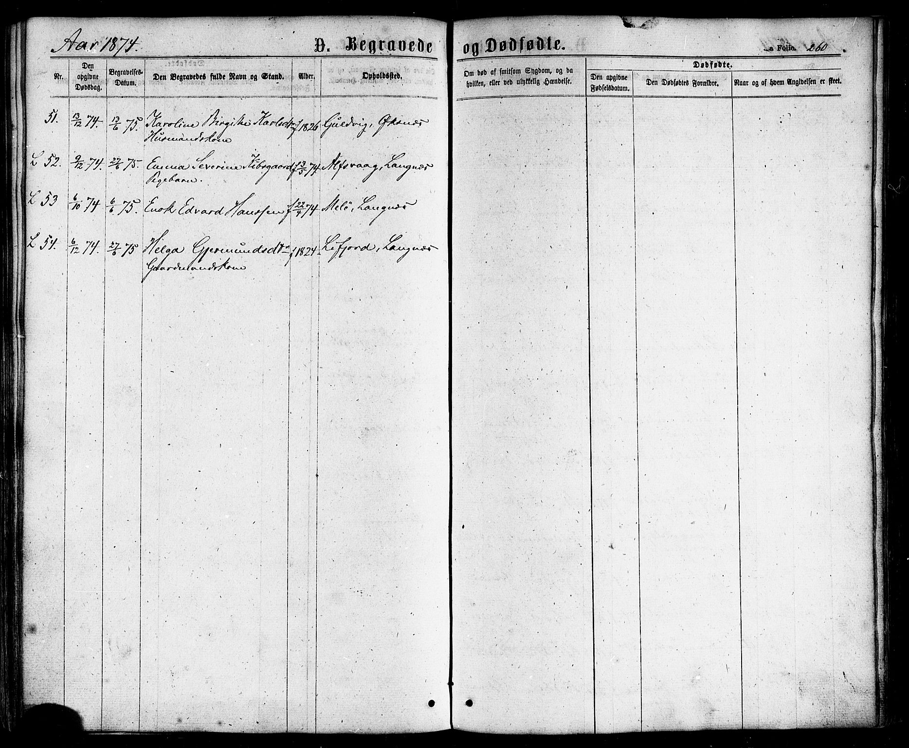 Ministerialprotokoller, klokkerbøker og fødselsregistre - Nordland, AV/SAT-A-1459/893/L1334: Parish register (official) no. 893A07, 1867-1877, p. 260