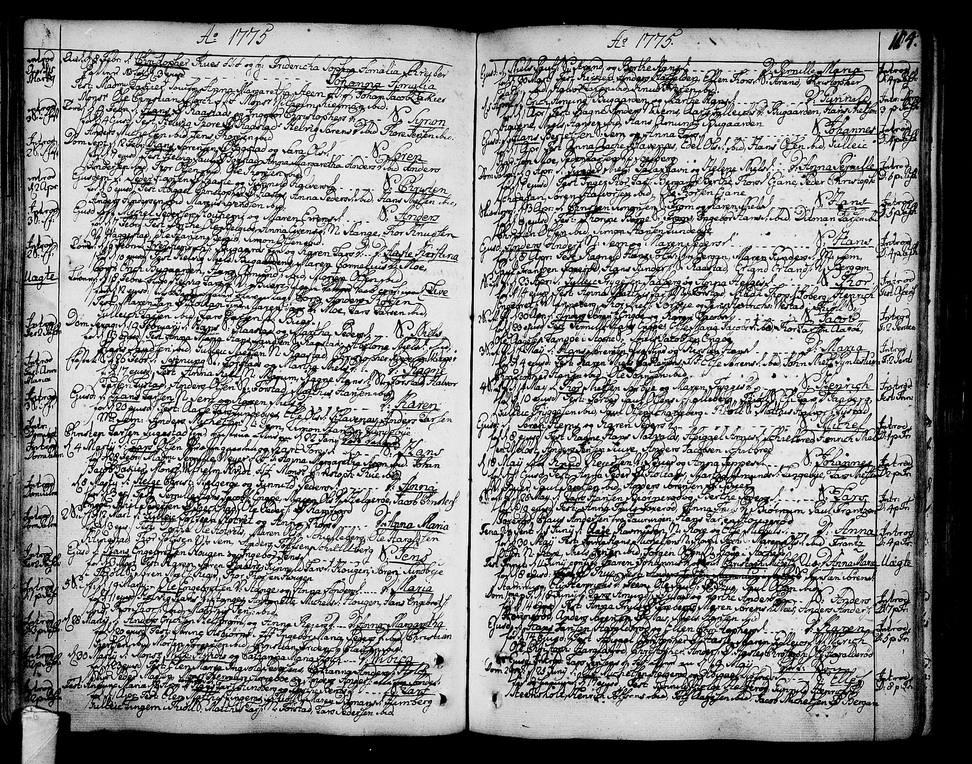 Sandar kirkebøker, AV/SAKO-A-243/F/Fa/L0002: Parish register (official) no. 2, 1733-1788, p. 114