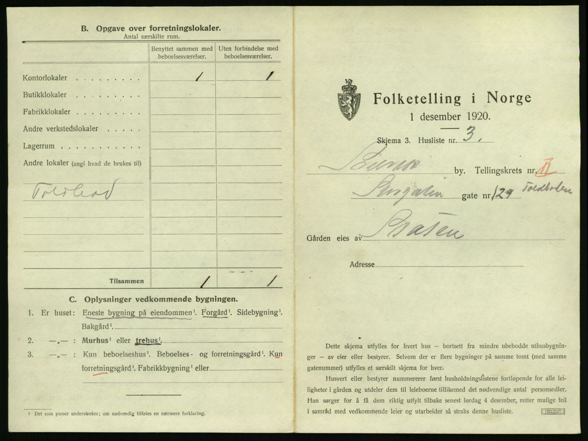 SAKO, 1920 census for Svelvik, 1920, p. 279