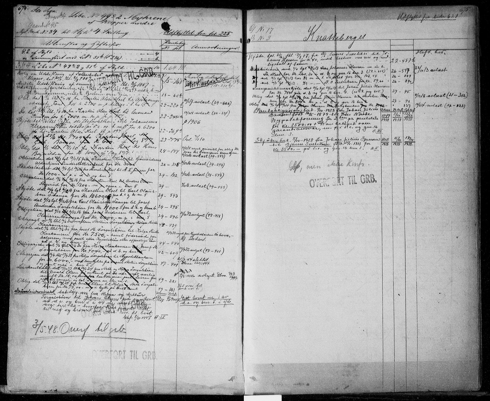 Idd og Marker sorenskriveri, SAO/A-10283/G/Ga/Gac/L0001: Mortgage register no. II 1, 1848-1950, p. 674-675