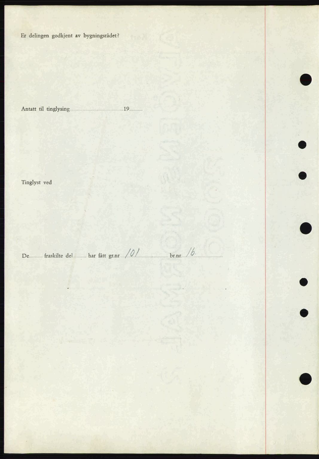 Tønsberg sorenskriveri, AV/SAKO-A-130/G/Ga/Gaa/L0014: Mortgage book no. A14, 1943-1944, Diary no: : 2356/1943