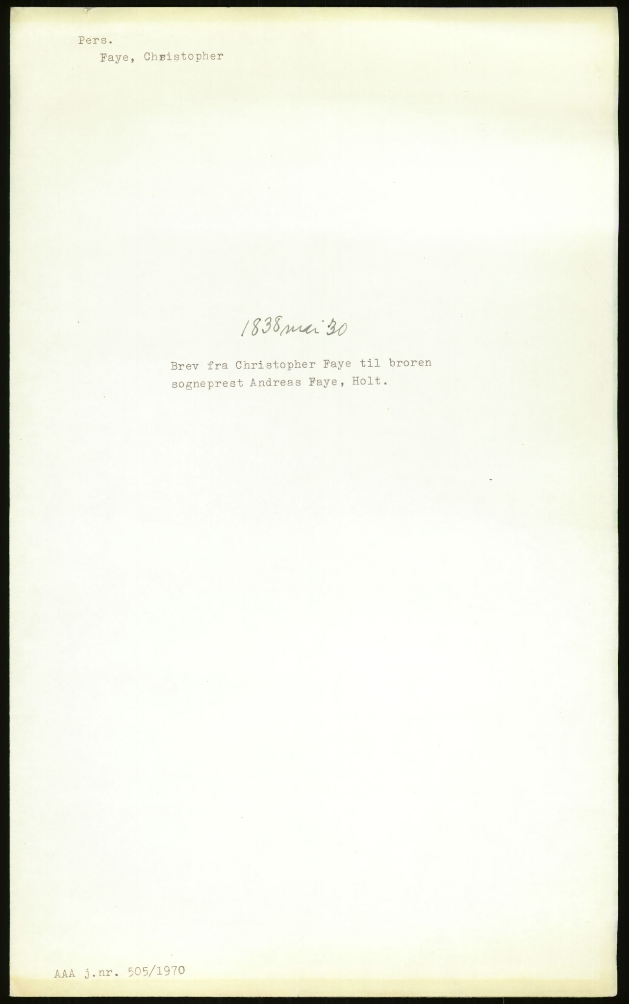 Samlinger til kildeutgivelse, Amerikabrevene, AV/RA-EA-4057/F/L0027: Innlån fra Aust-Agder: Dannevig - Valsgård, 1838-1914, p. 417