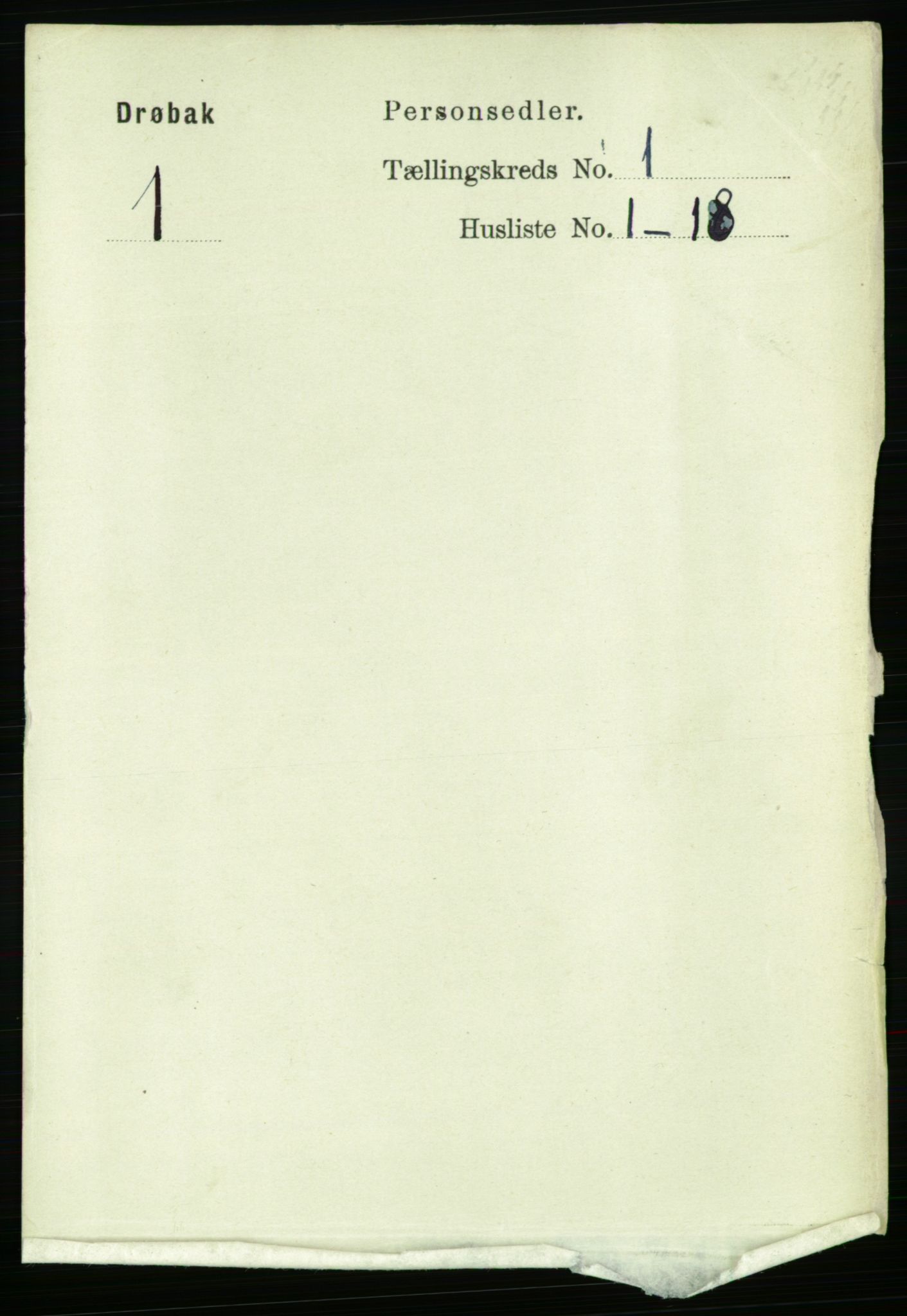RA, 1891 census for 0203 Drøbak, 1891, p. 599