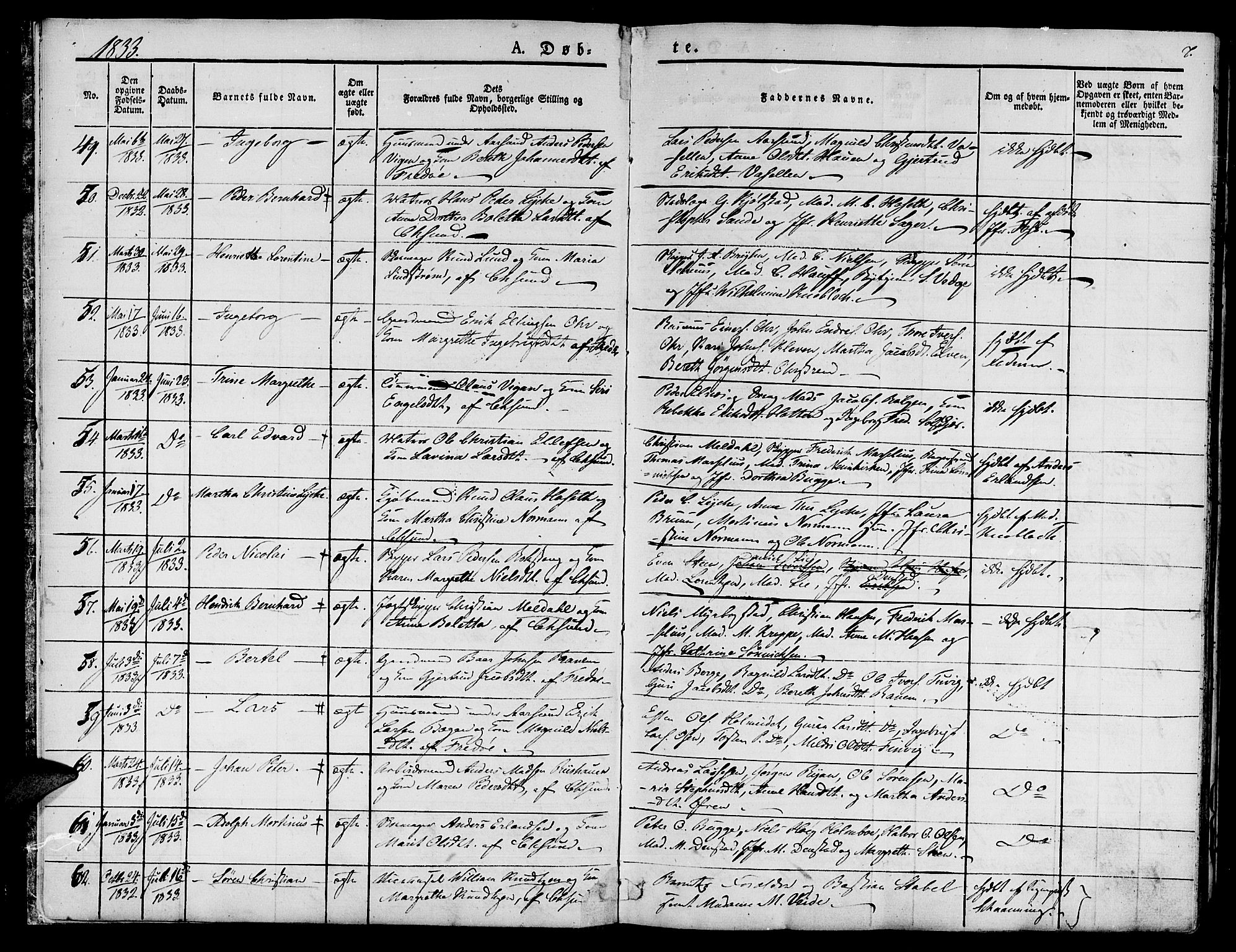 Ministerialprotokoller, klokkerbøker og fødselsregistre - Møre og Romsdal, AV/SAT-A-1454/572/L0843: Parish register (official) no. 572A06, 1832-1842, p. 7