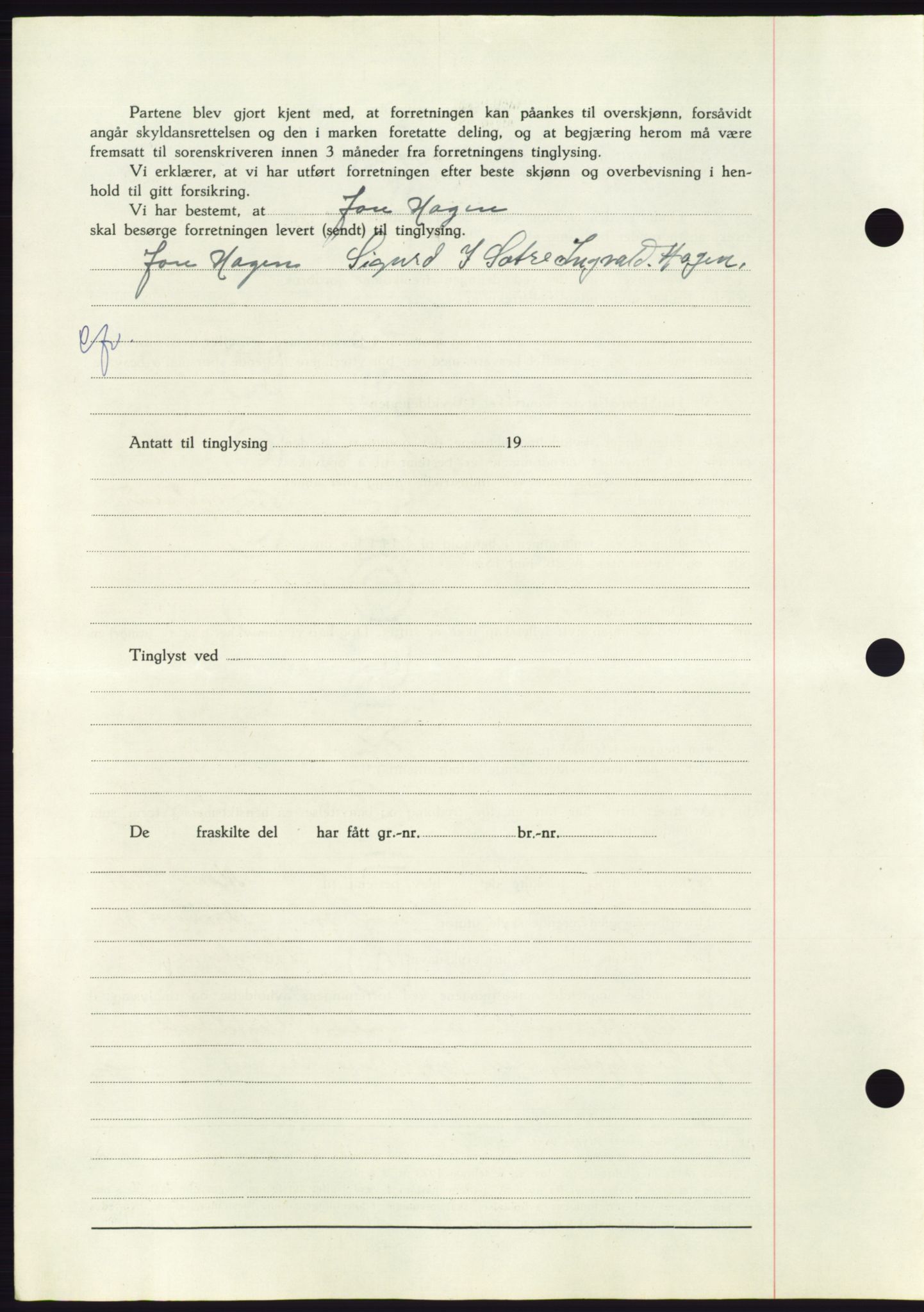 Søre Sunnmøre sorenskriveri, AV/SAT-A-4122/1/2/2C/L0086: Mortgage book no. 12A, 1949-1950, Diary no: : 472/1950