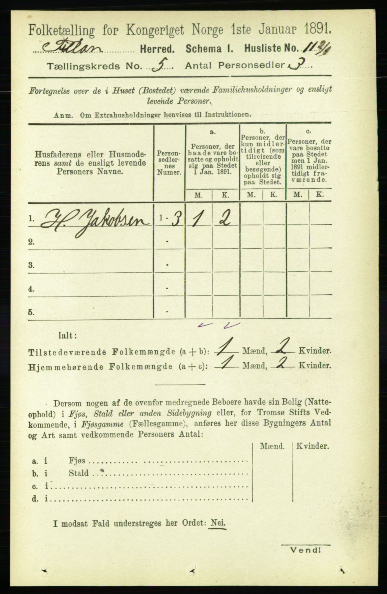 RA, 1891 census for 1616 Fillan, 1891, p. 966