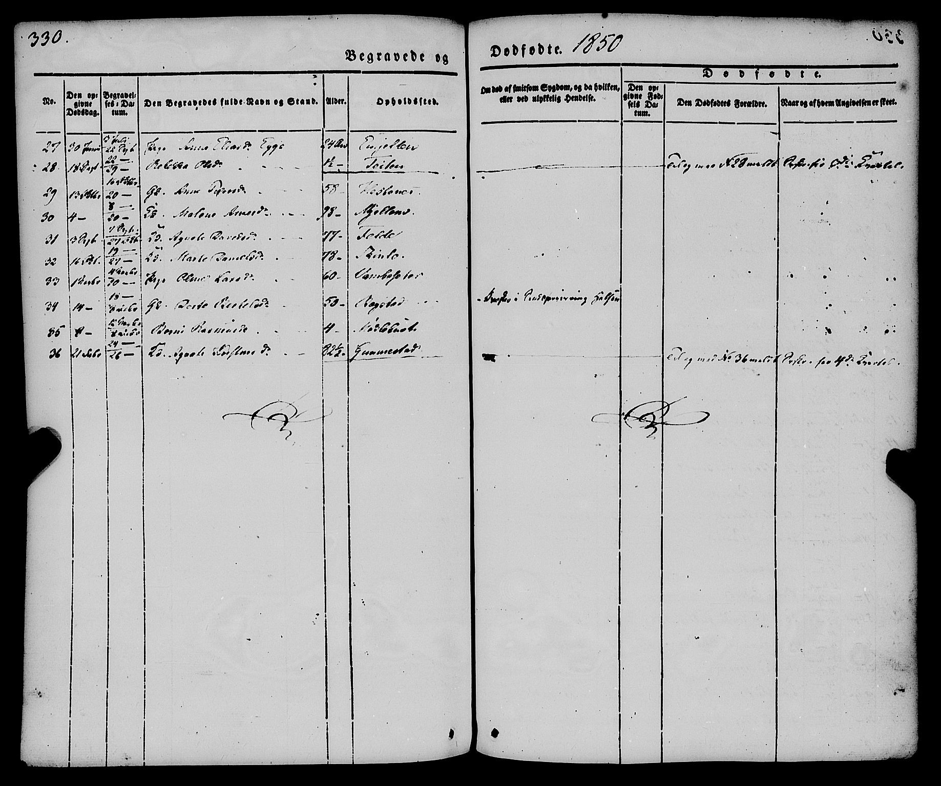 Gloppen sokneprestembete, SAB/A-80101/H/Haa/Haaa/L0008: Parish register (official) no. A 8, 1837-1855, p. 330