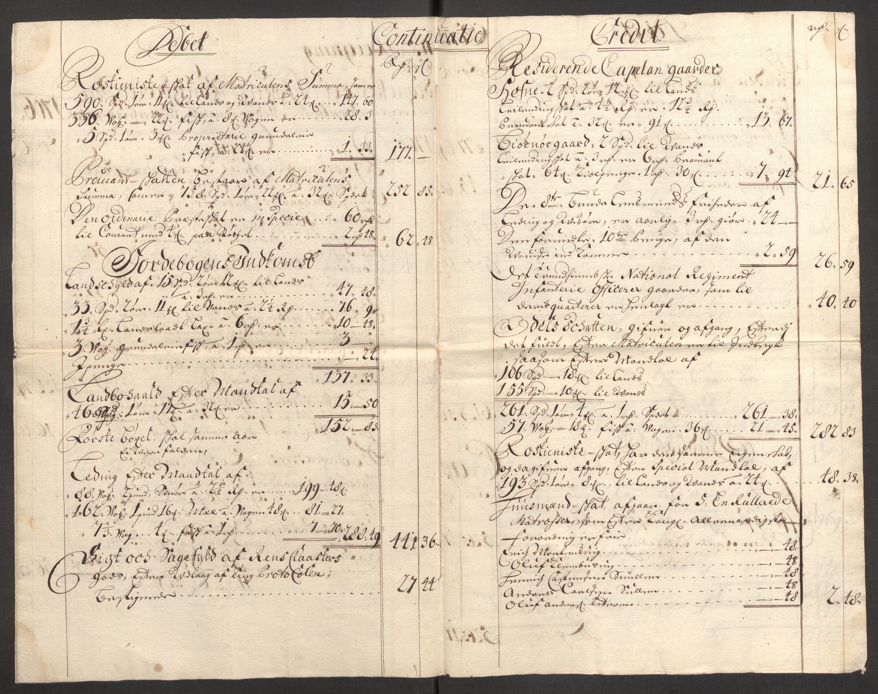 Rentekammeret inntil 1814, Reviderte regnskaper, Fogderegnskap, RA/EA-4092/R57/L3857: Fogderegnskap Fosen, 1706-1707, p. 260