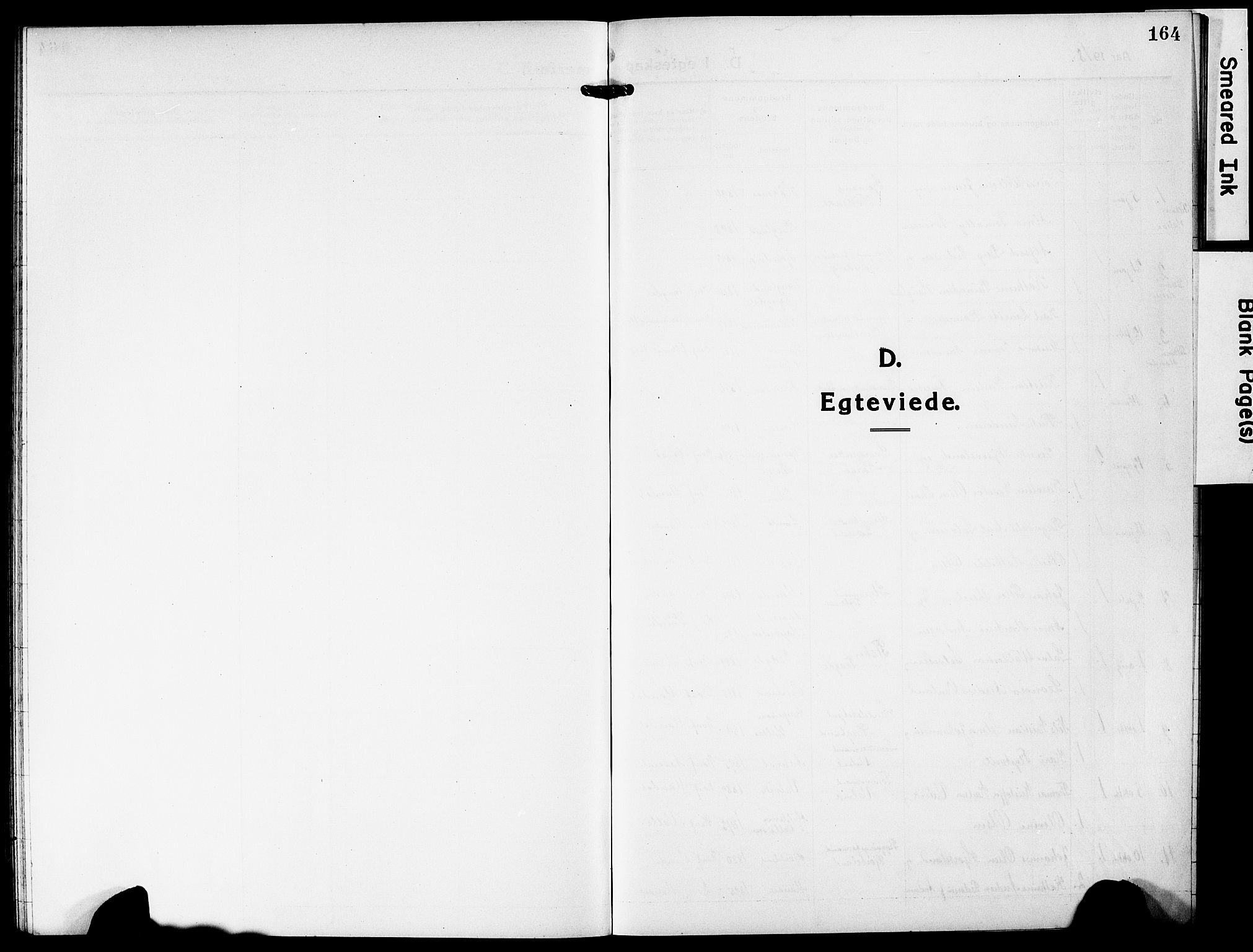 Mandal sokneprestkontor, SAK/1111-0030/F/Fb/Fba/L0013: Parish register (copy) no. B 7, 1918-1931, p. 164