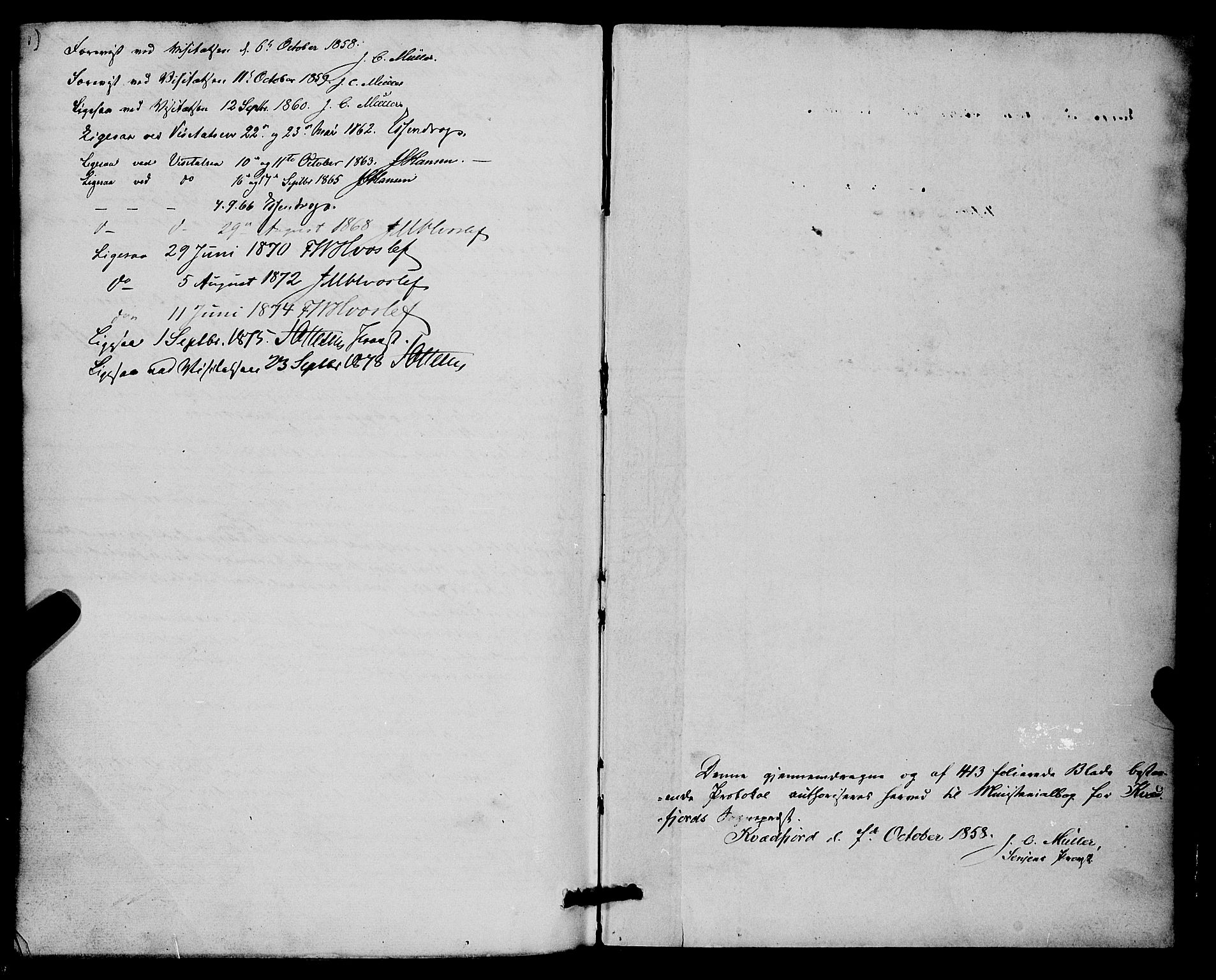 Kvæfjord sokneprestkontor, AV/SATØ-S-1323/G/Ga/Gaa/L0004kirke: Parish register (official) no. 4, 1857-1877
