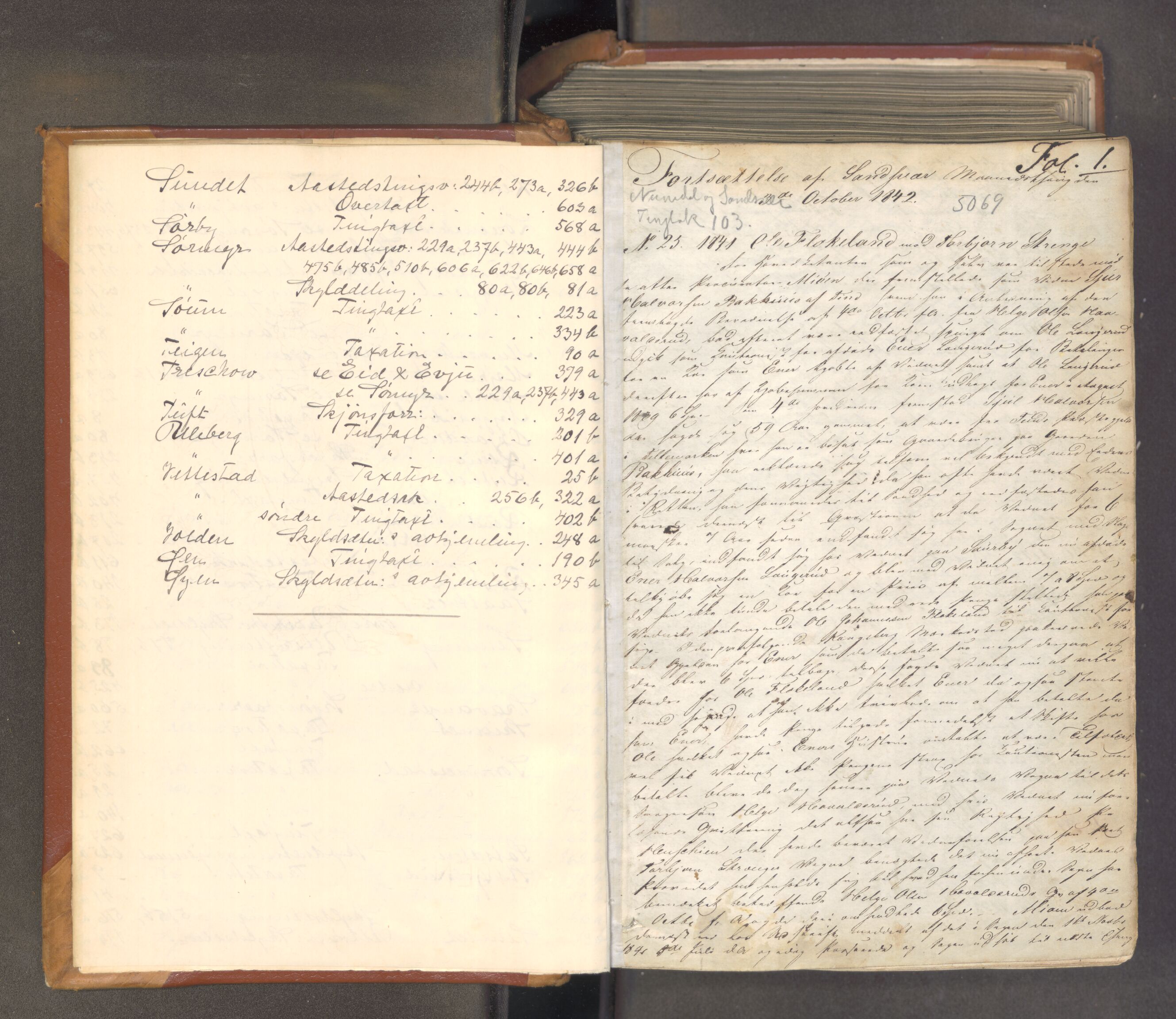 Numedal og Sandsvær sorenskriveri, AV/SAKO-A-128/F/Fa/Faa/L0104: Tingbok for Sandsvær, 1842-1849