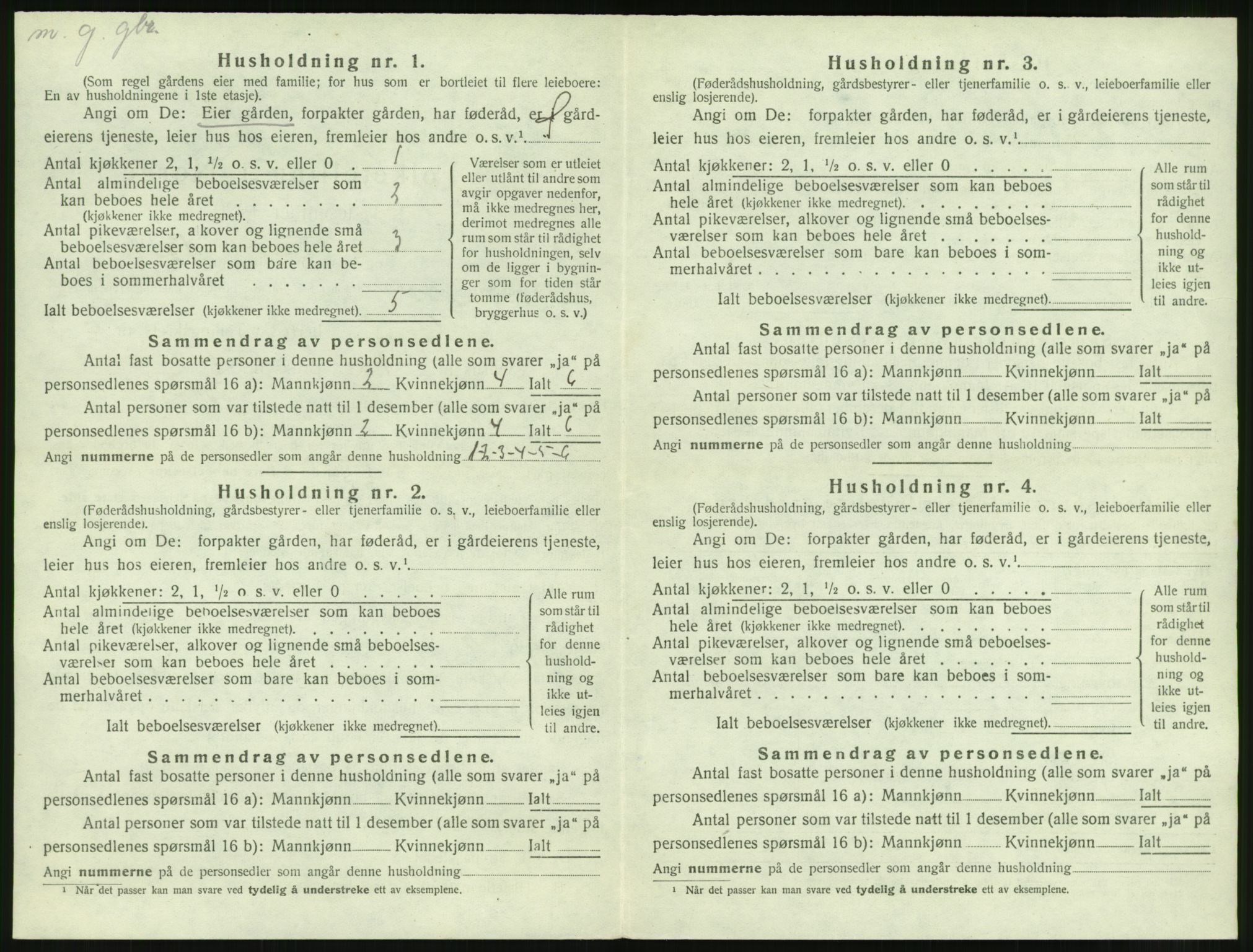 SAT, 1920 census for Edøy, 1920, p. 121