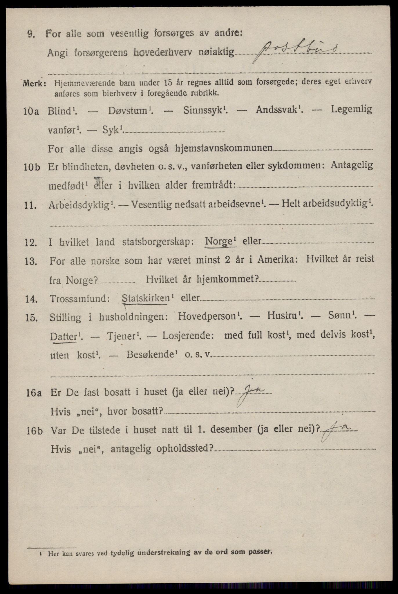 SAST, 1920 census for Skåre, 1920, p. 8197