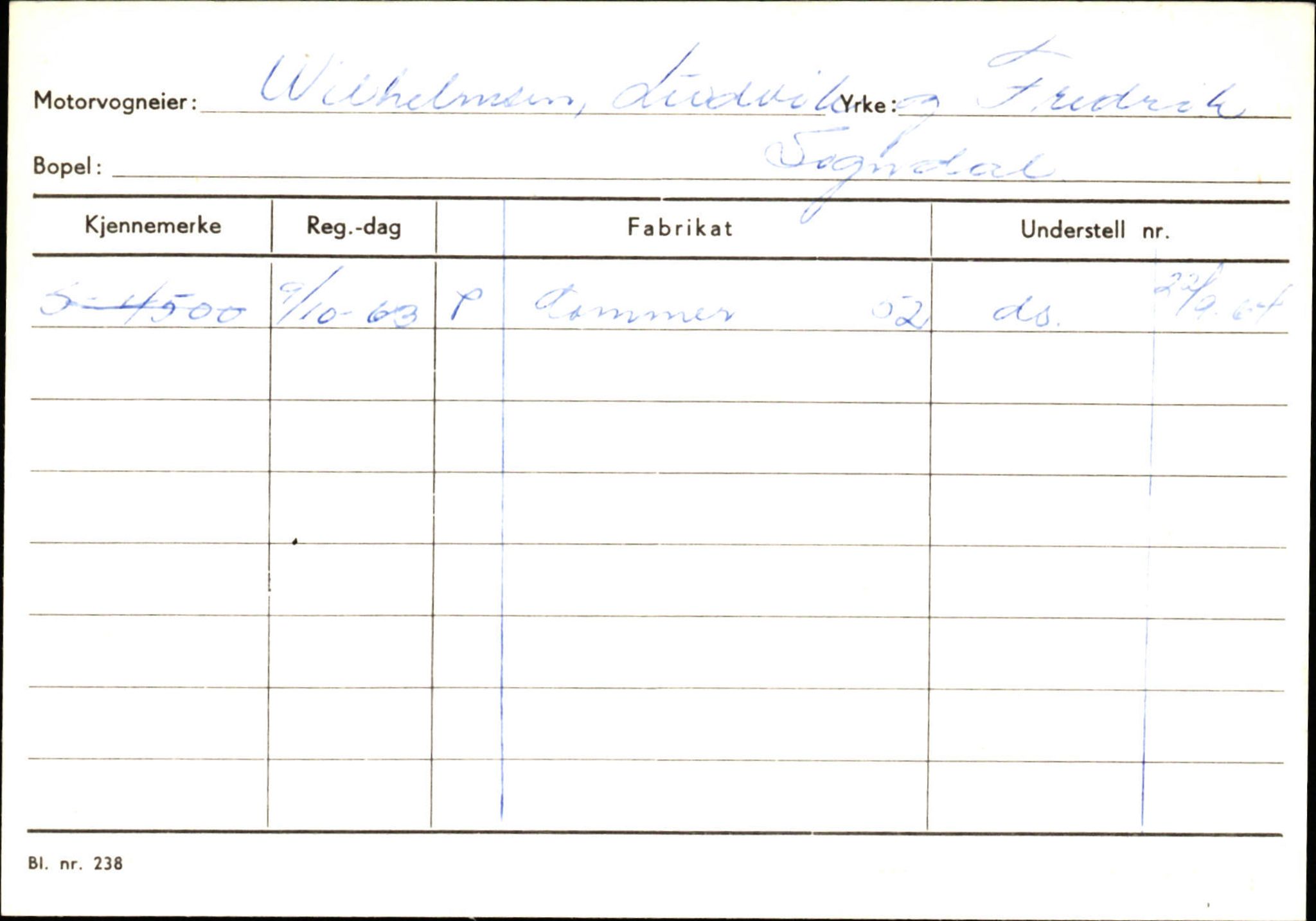 Statens vegvesen, Sogn og Fjordane vegkontor, AV/SAB-A-5301/4/F/L0125: Eigarregister Sogndal V-Å. Aurland A-Å. Fjaler A-N, 1945-1975, p. 143