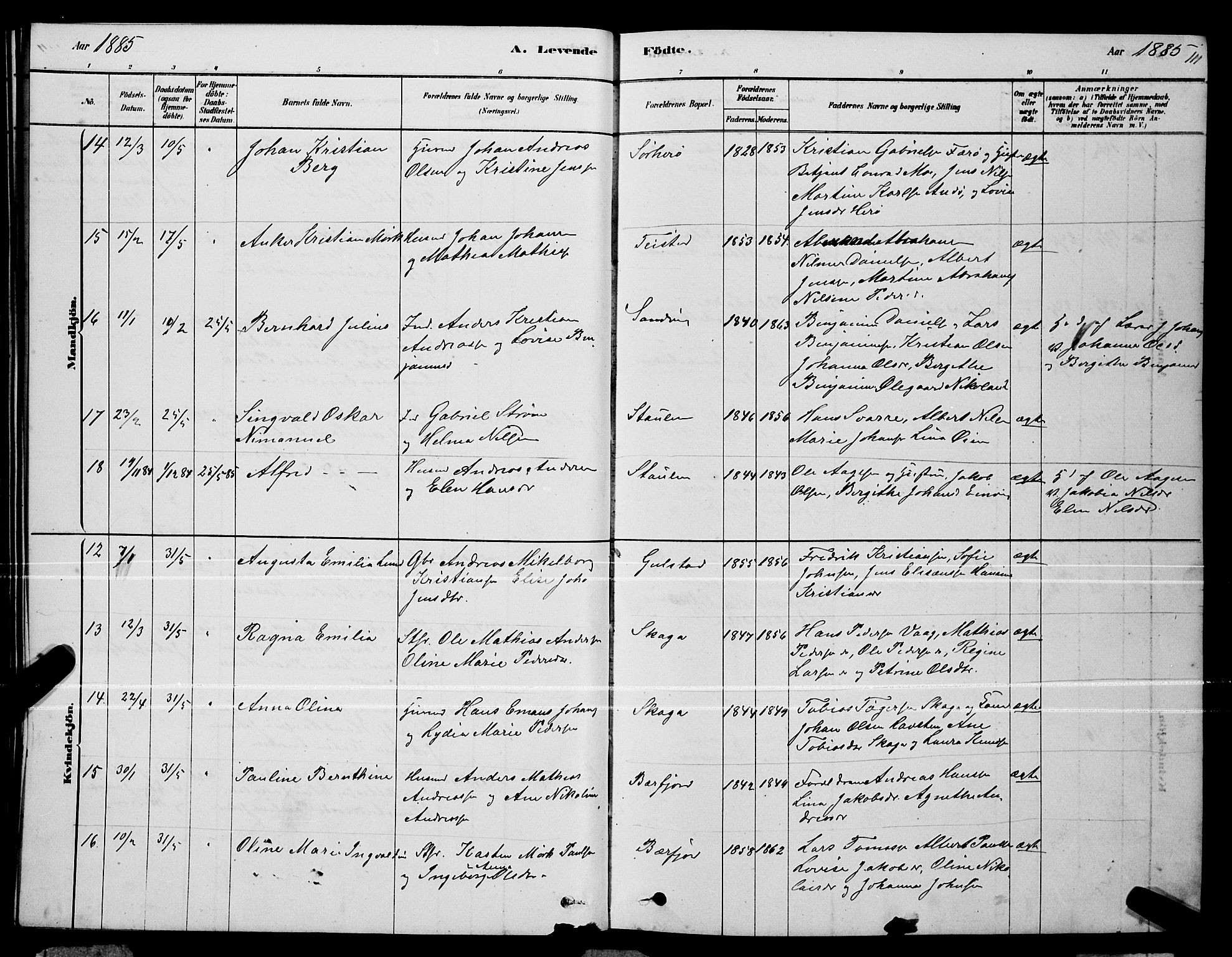 Ministerialprotokoller, klokkerbøker og fødselsregistre - Nordland, AV/SAT-A-1459/834/L0513: Parish register (copy) no. 834C04, 1877-1892, p. 111