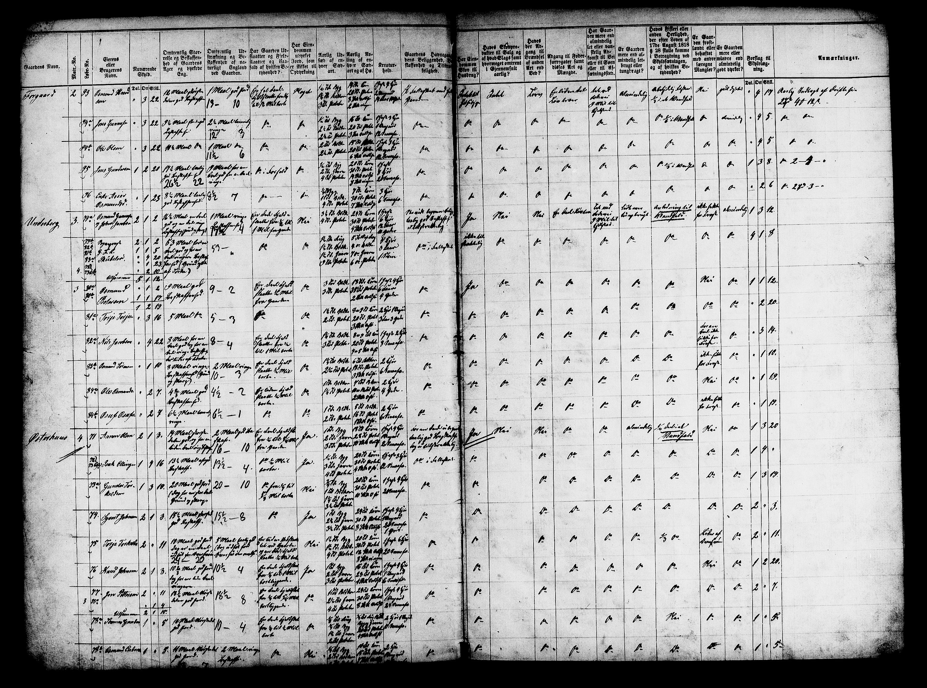 Matrikkelrevisjonen av 1863, AV/RA-S-1530/F/Fe/L0178: Åseral, 1863