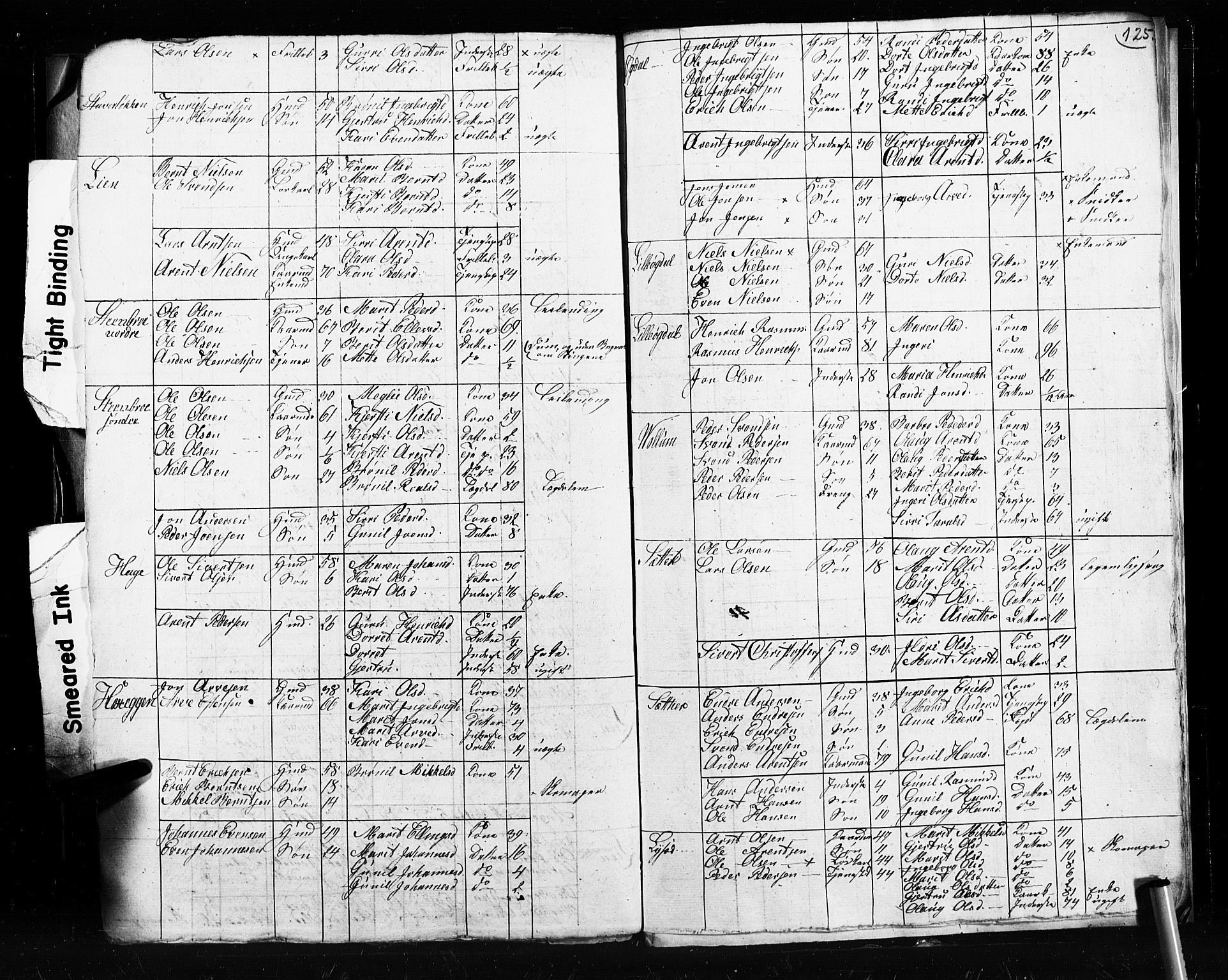 , 1825 Census for Støren parish, 1825, p. 125