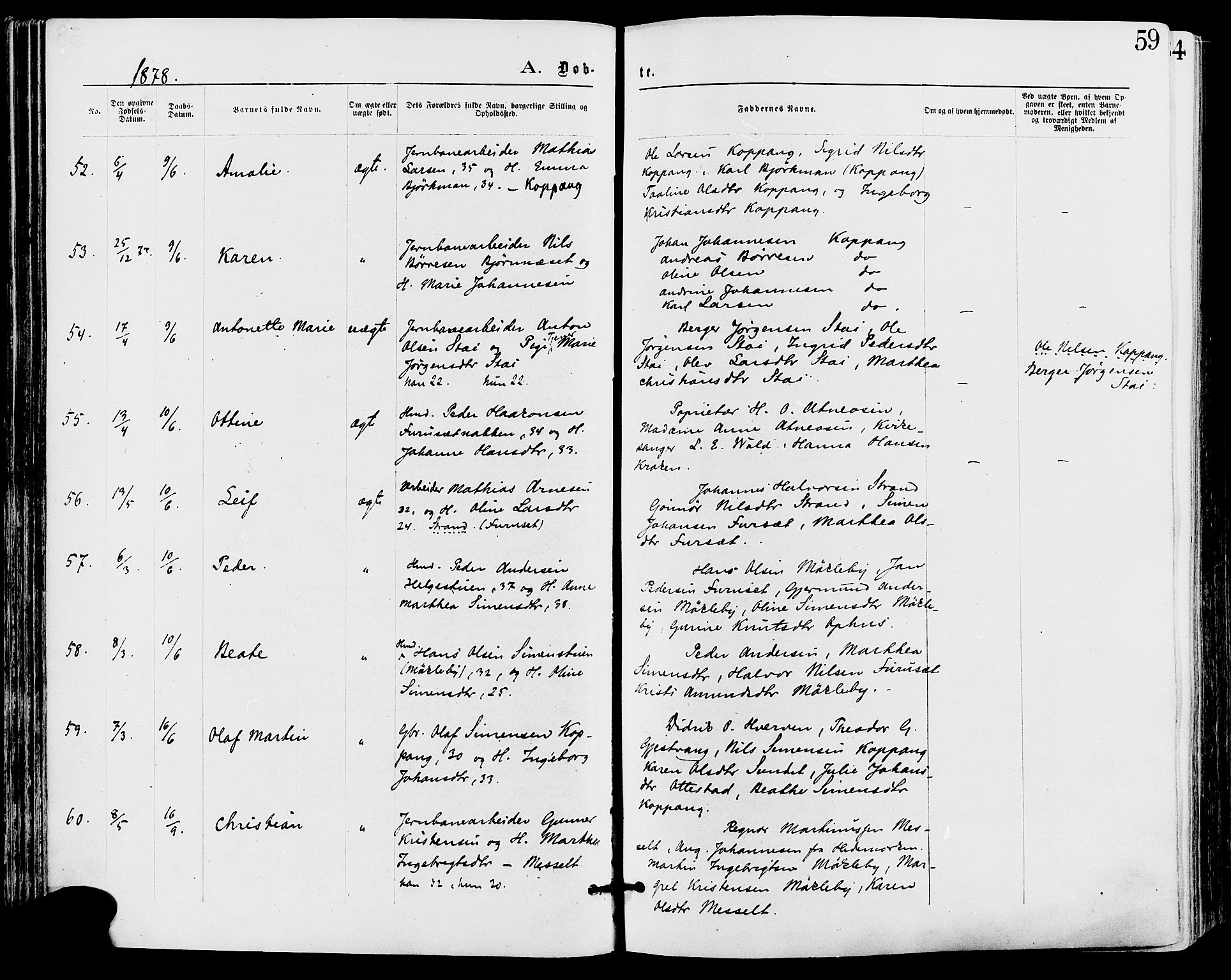 Stor-Elvdal prestekontor, AV/SAH-PREST-052/H/Ha/Haa/L0001: Parish register (official) no. 1, 1871-1882, p. 59