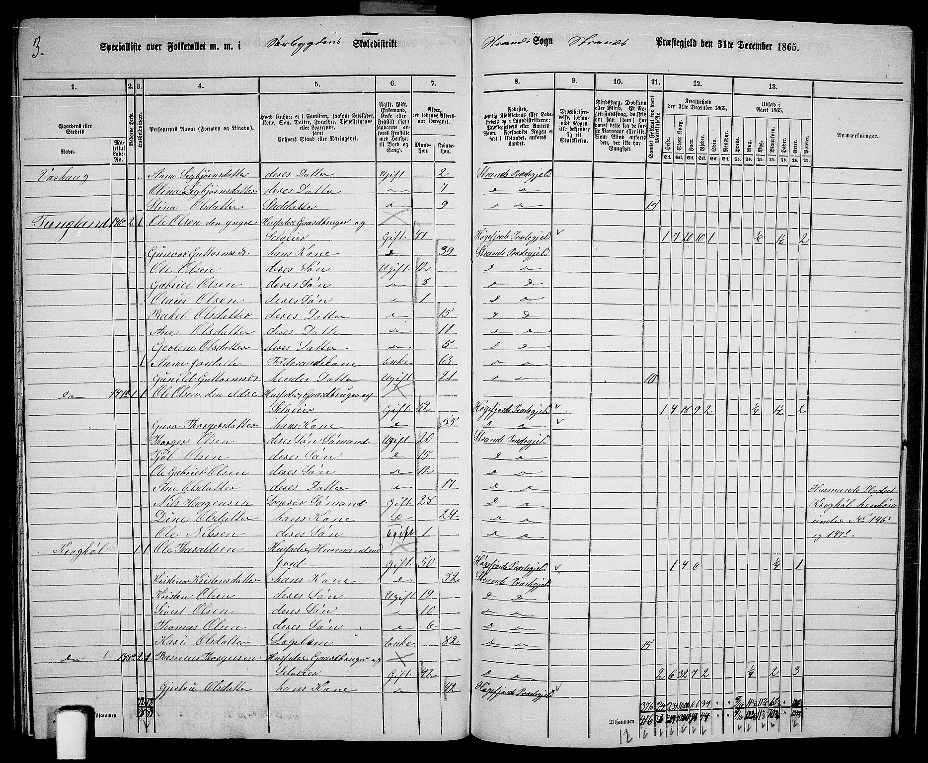 RA, 1865 census for Strand, 1865, p. 83