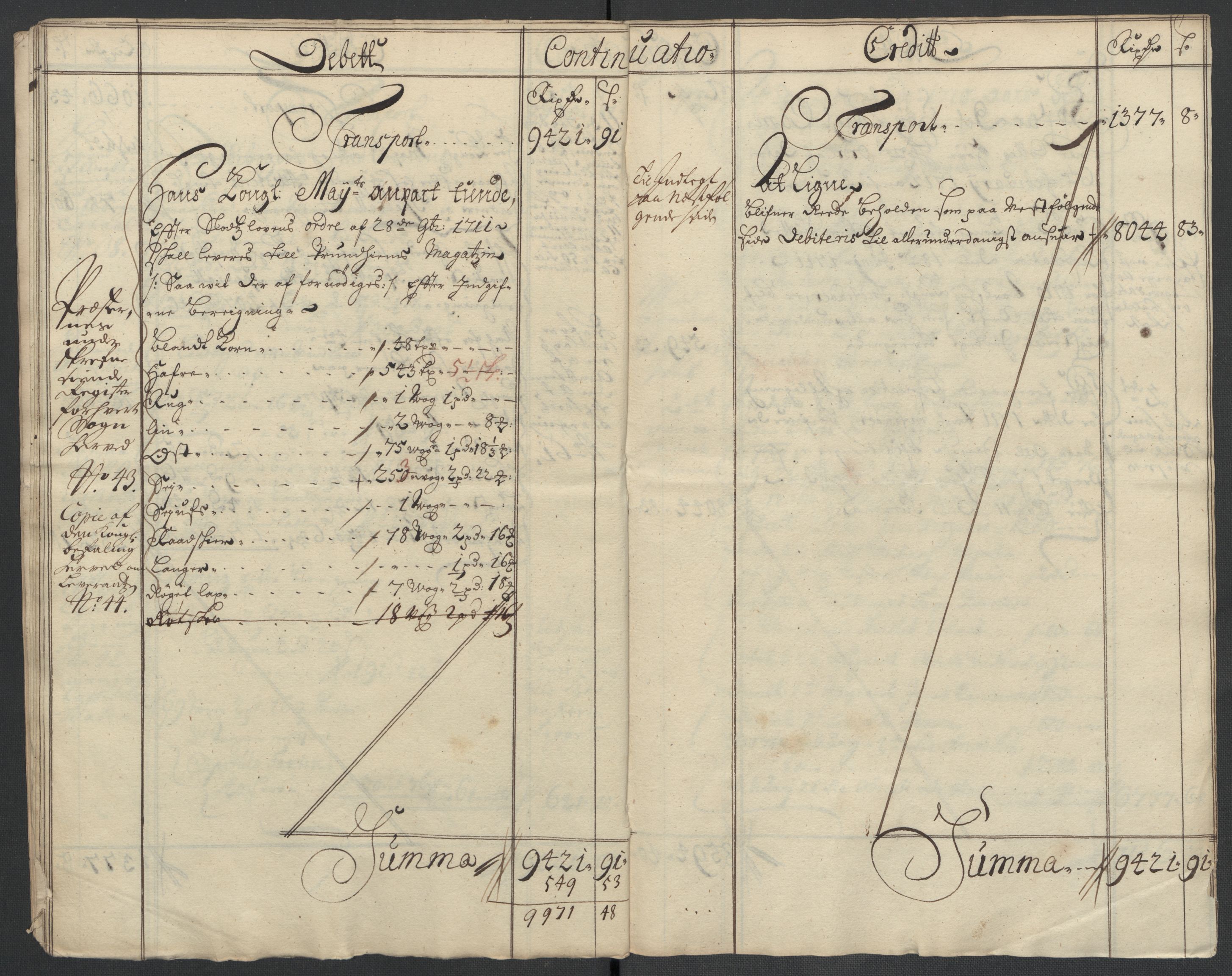 Rentekammeret inntil 1814, Reviderte regnskaper, Fogderegnskap, AV/RA-EA-4092/R56/L3745: Fogderegnskap Nordmøre, 1711, p. 17