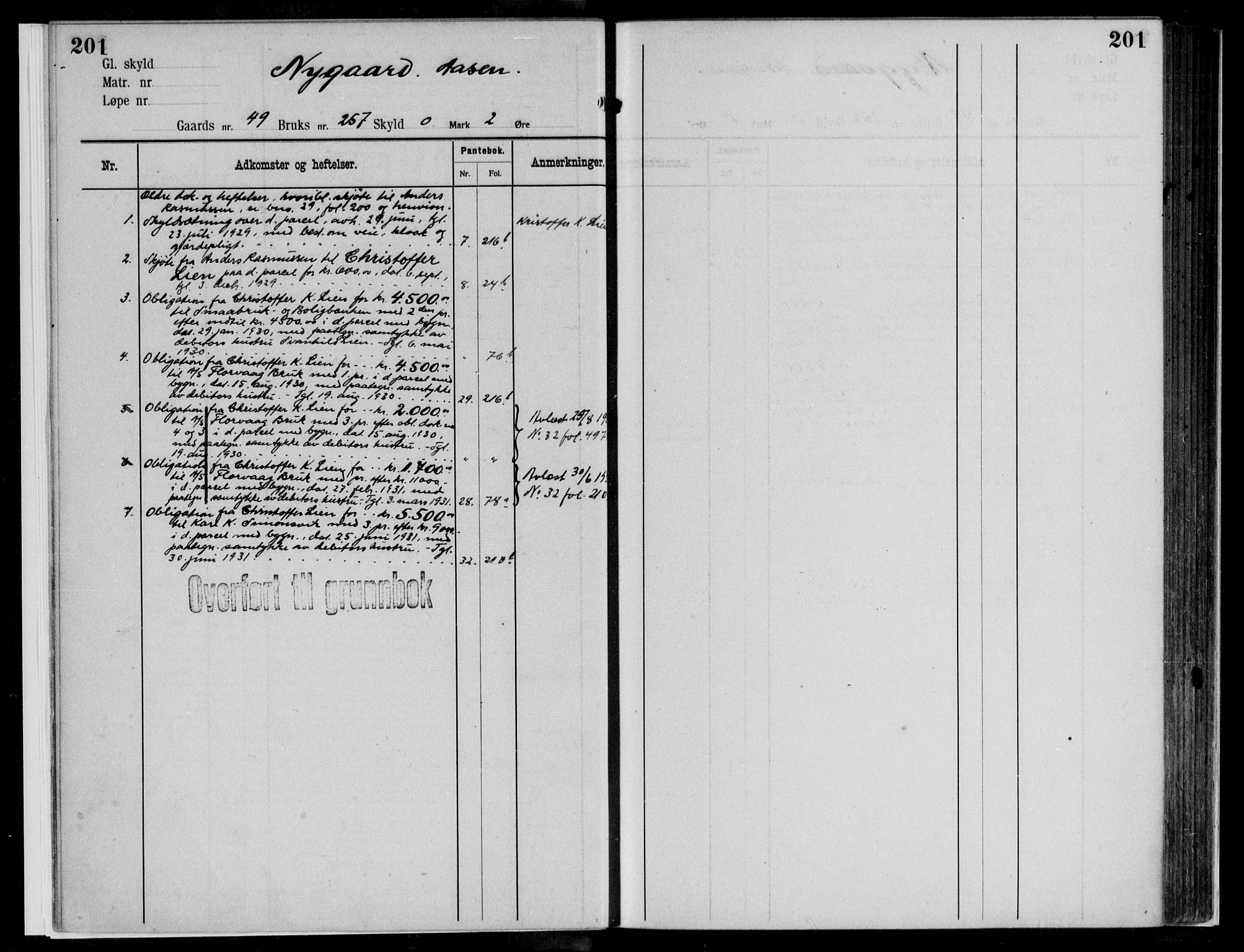 Midhordland sorenskriveri, AV/SAB-A-3001/1/G/Ga/Gab/L0112: Mortgage register no. II.A.b.112, p. 201