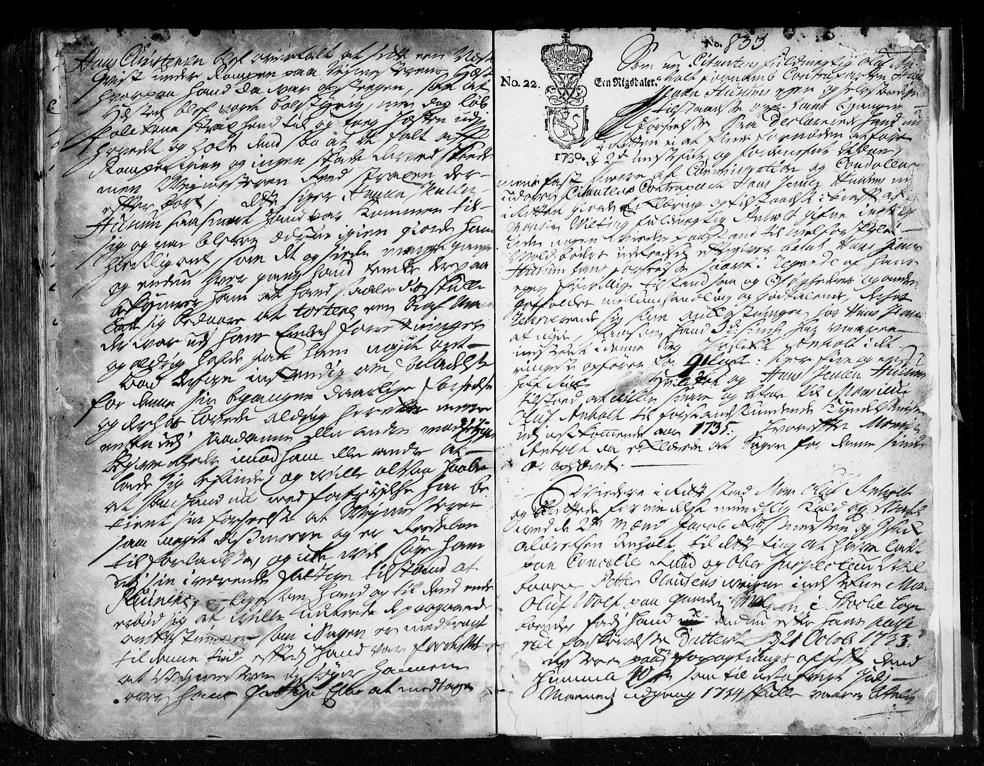 Søndre Jarlsberg sorenskriveri, AV/SAKO-A-129/F/Fa/L0013: Tingbok, 1730-1734, p. 523